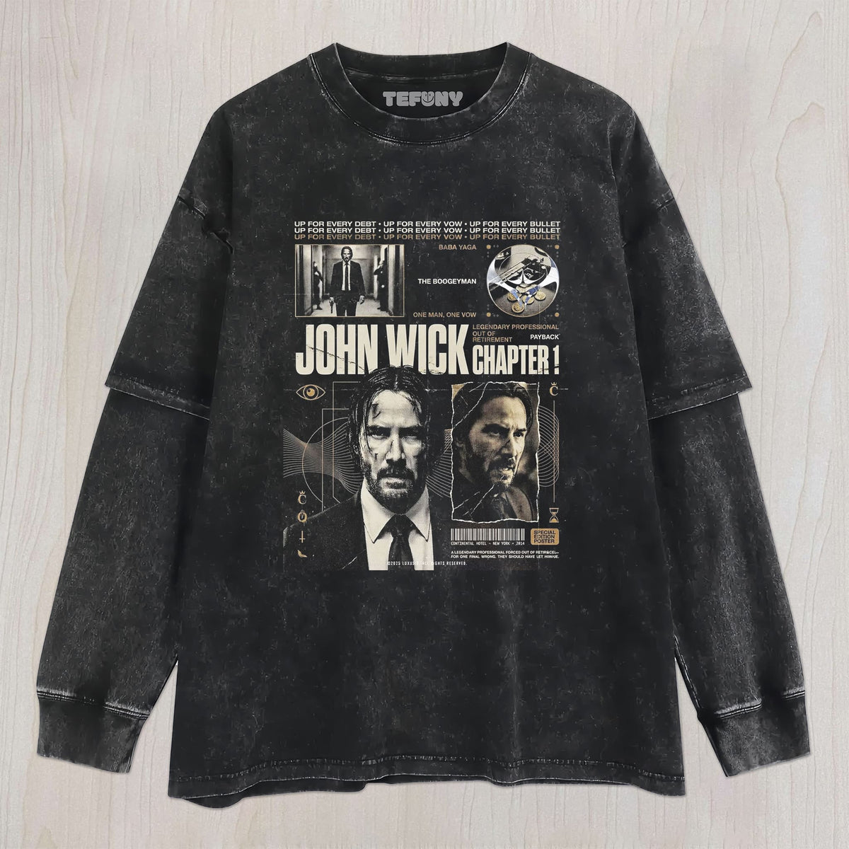 JOHN WICK V2 UNISEX TEE, TANK TOP, LAYERED LS, SWEATSHIRT & HOODIE