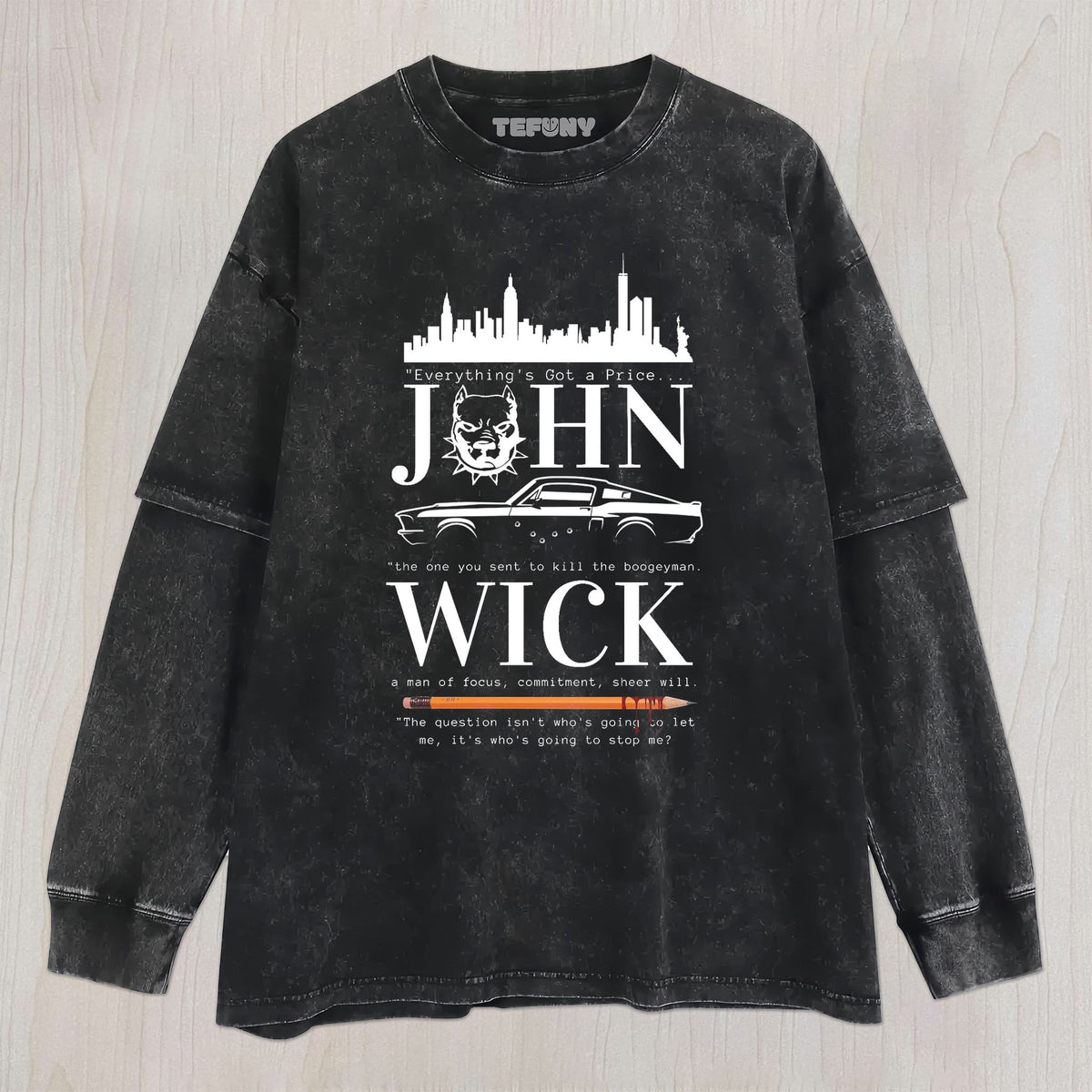 JOHN WICK V3 UNISEX TEE, TANK TOP, LAYERED LS, SWEATSHIRT & HOODIE