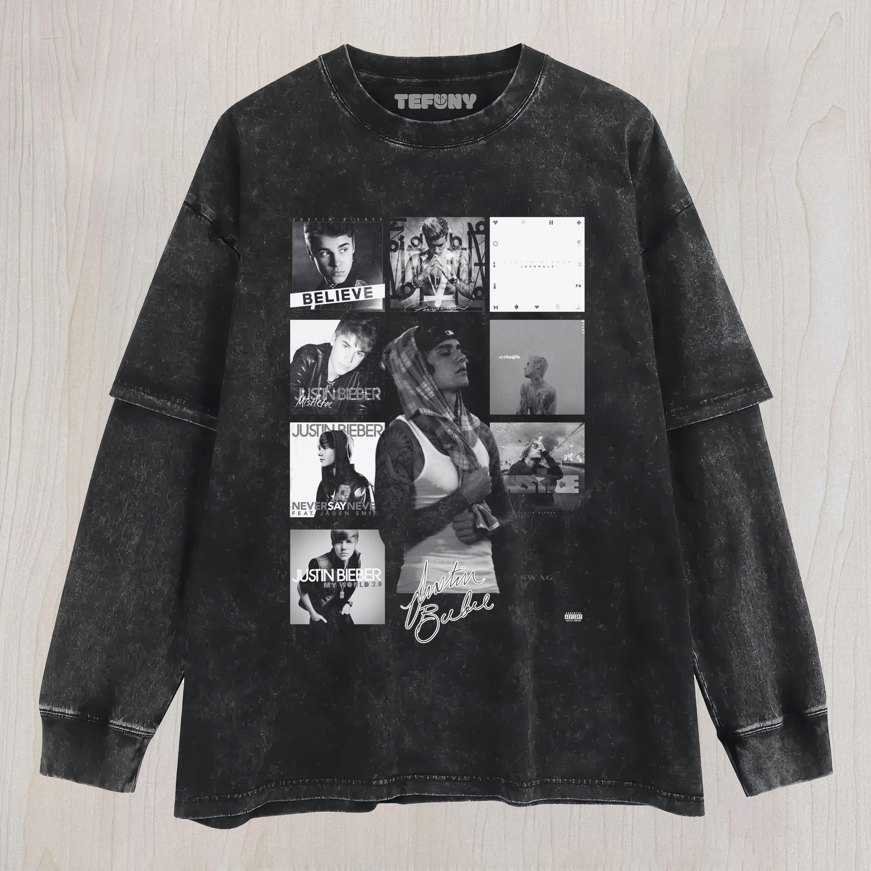 JUSTIN BIEBER V6 TEE UNISEX TEE, TANK TOP, LAYERED LS, SWEATSHIRT & HOODIE