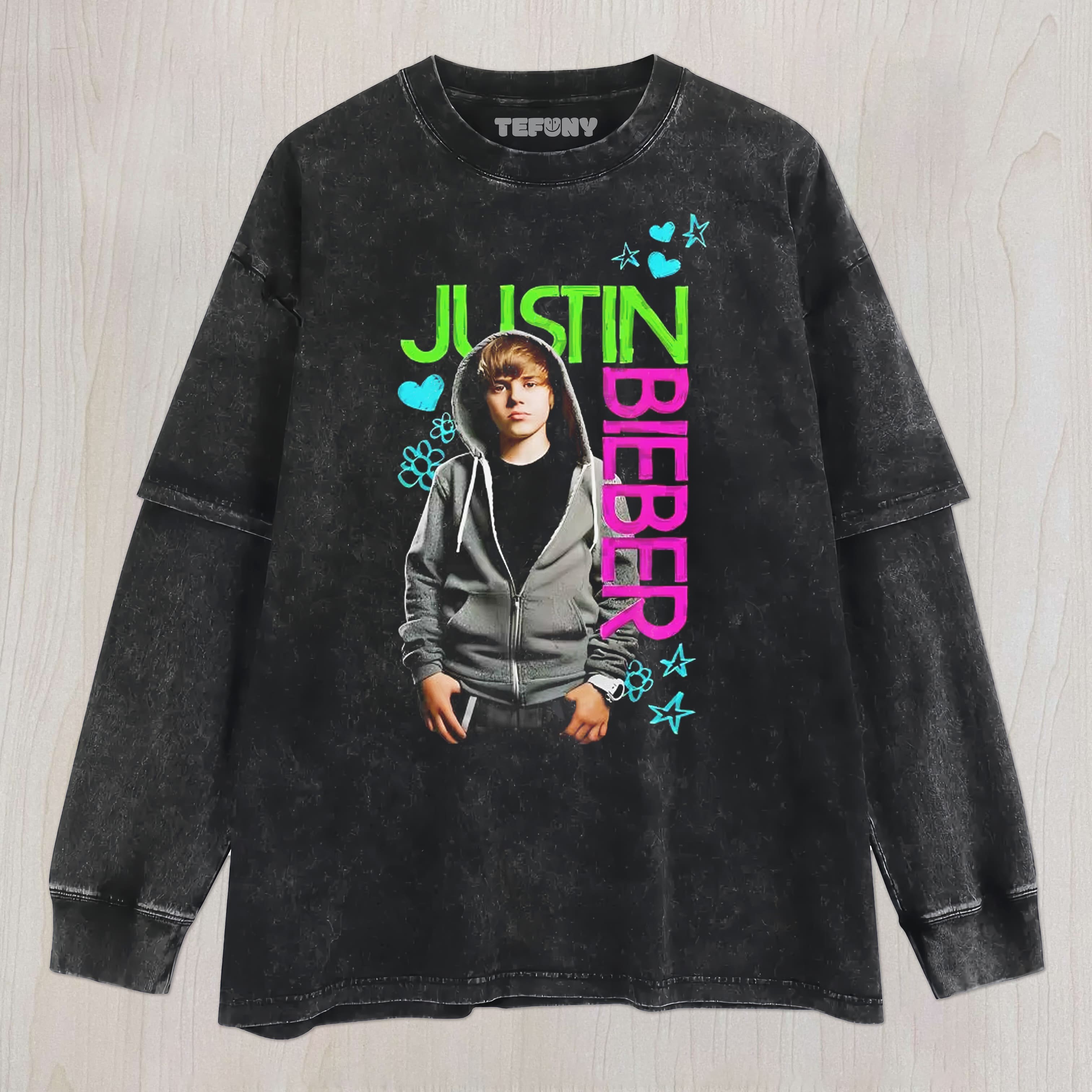 JUSTIN BIEBER V9 UNISEX TEE, TANK TOP, LAYERED LS, SWEATSHIRT & HOODIE