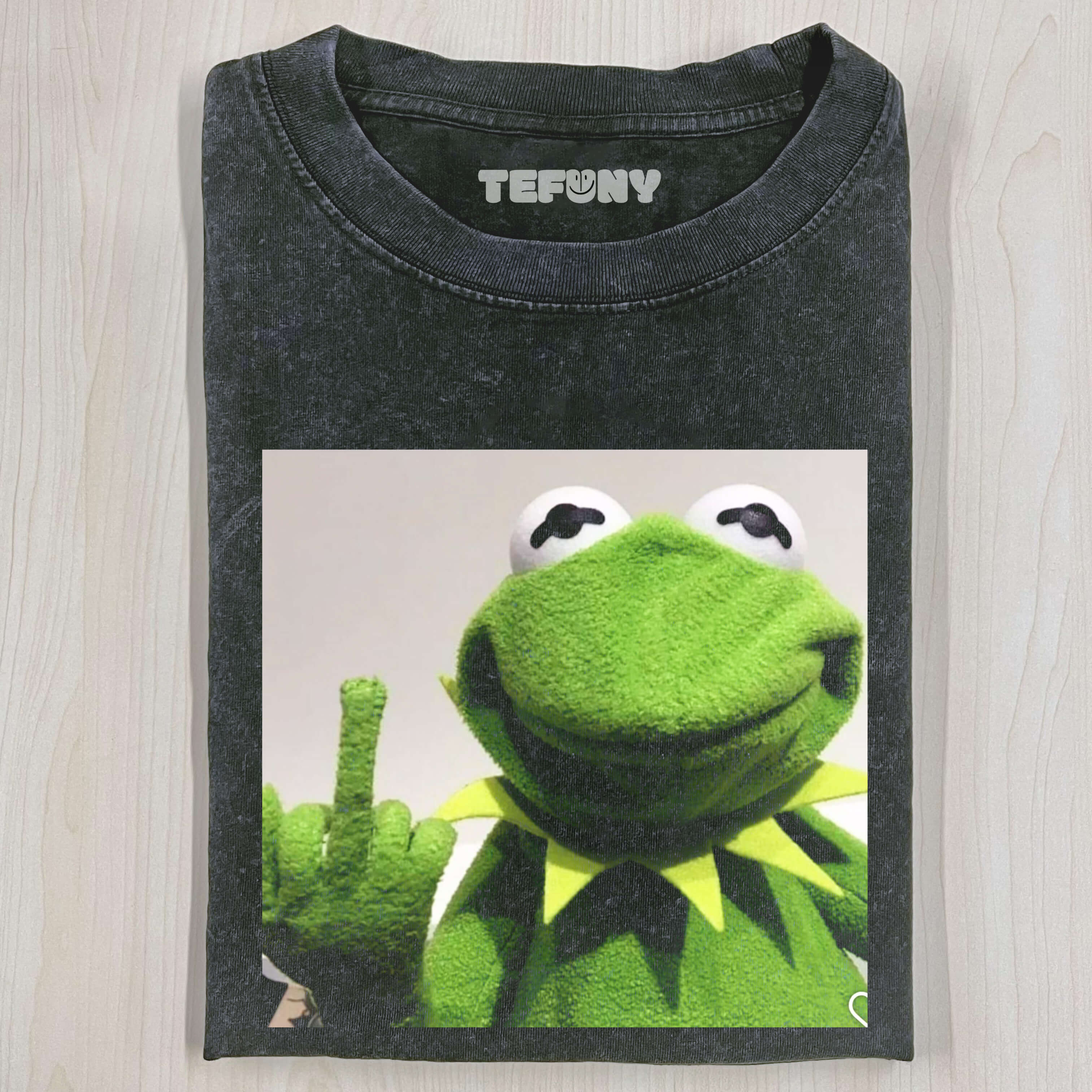 KERMIT THE FROG GIVES THE MIDDLE FINGER T-SHIRT