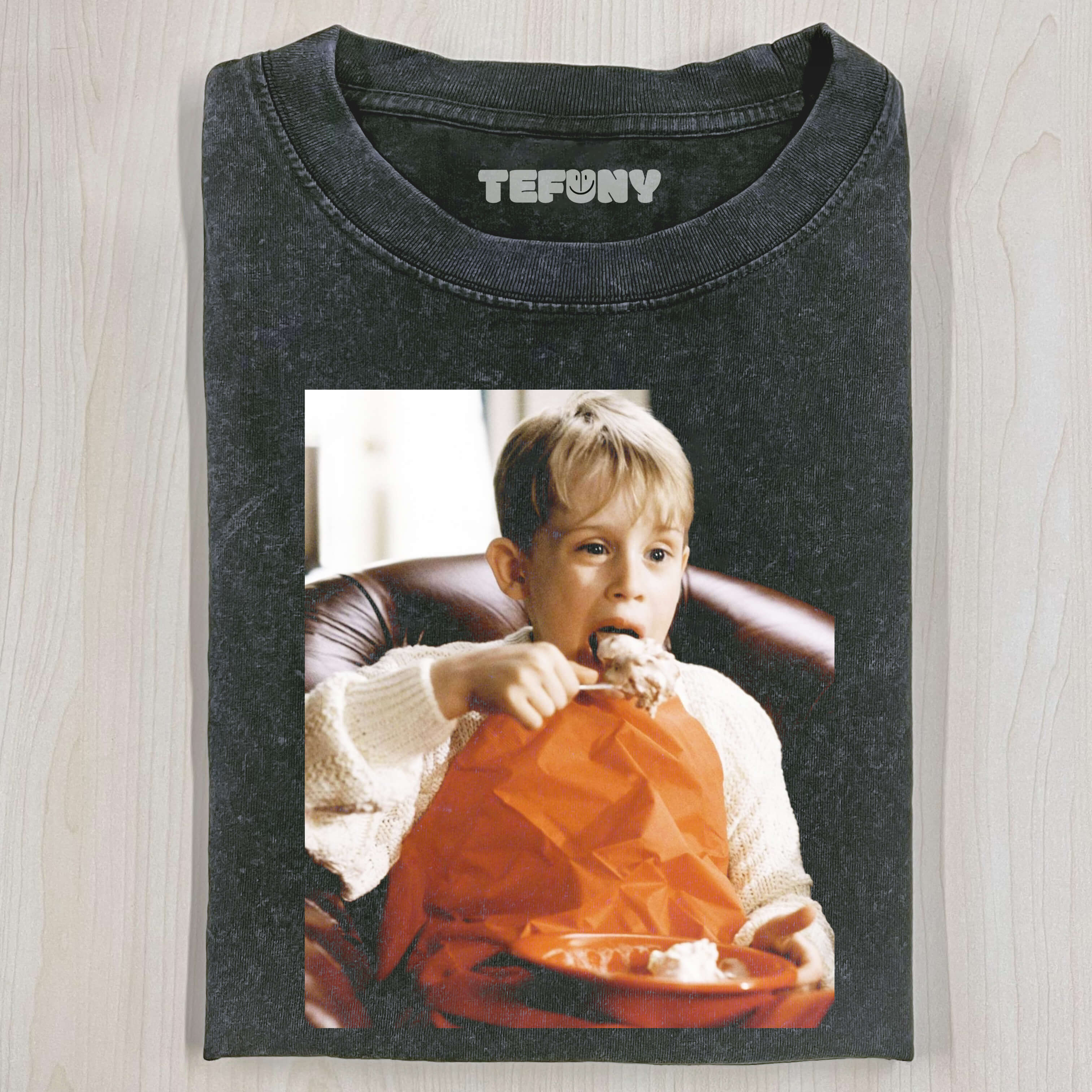 KEVIN MCCALLISTER EATING T-SHIRT