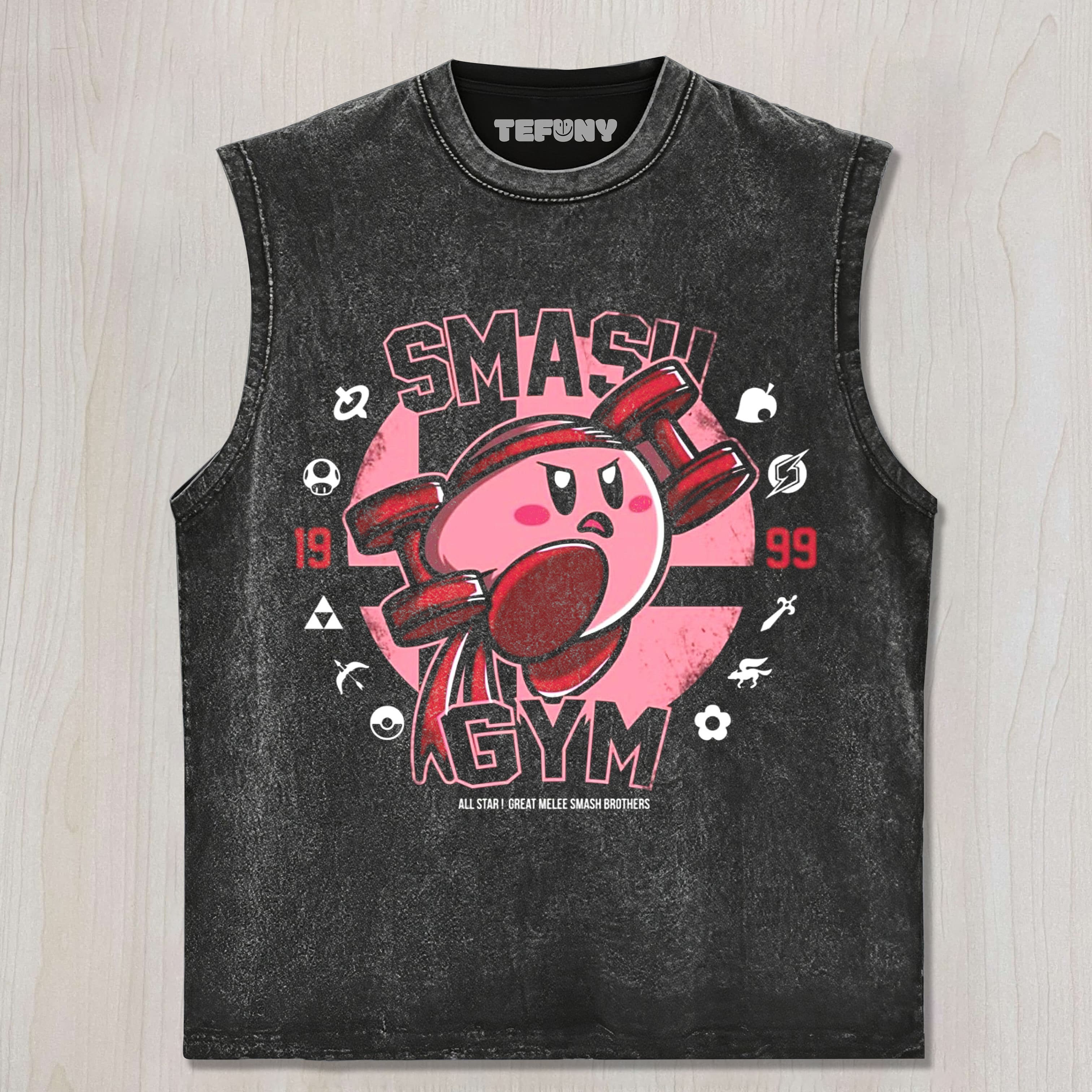 KIRBY SMASH GYM UNISEX TEE, TANK TOP, LAYERED LS, SWEATSHIRT & HOODIE