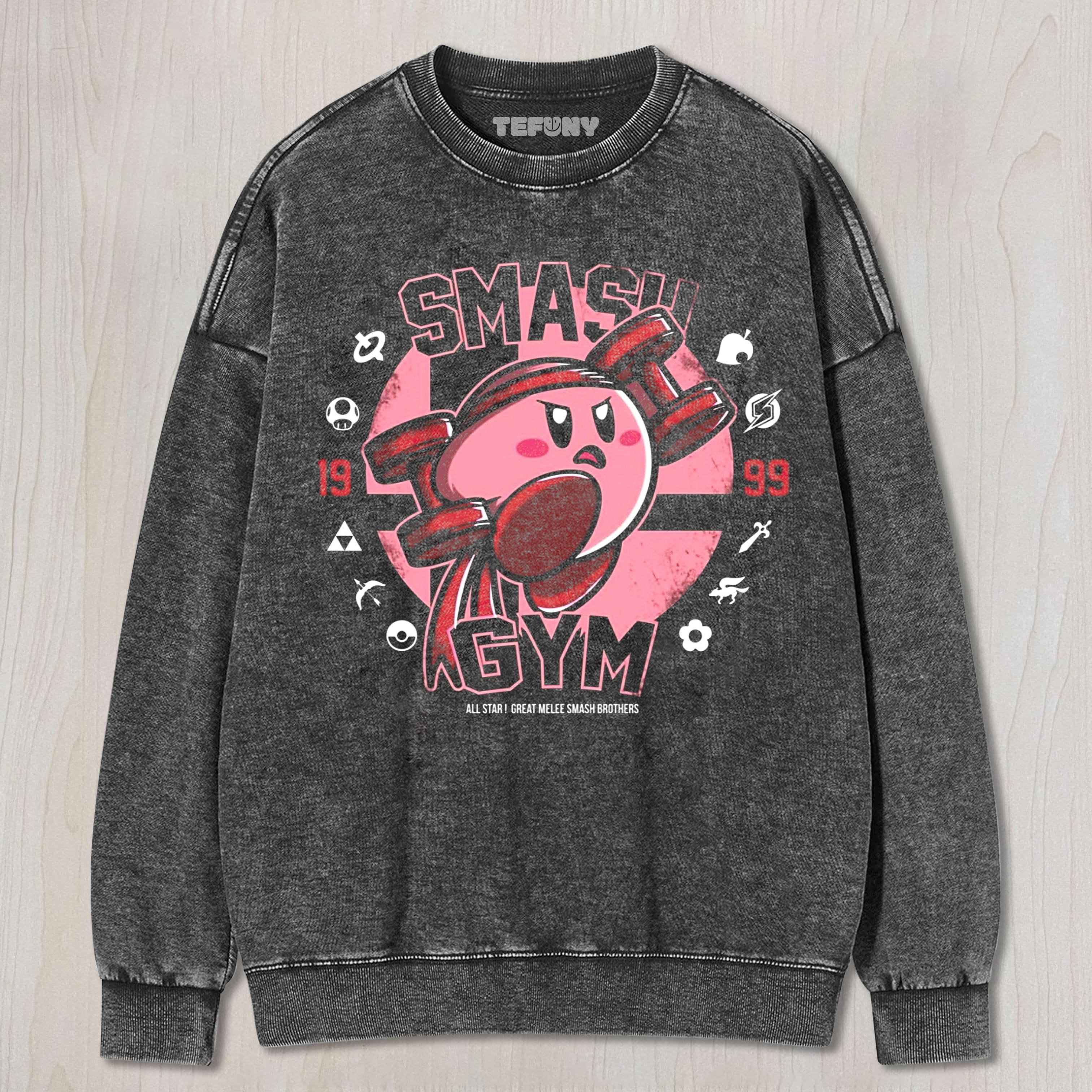 KIRBY SMASH GYM UNISEX TEE, TANK TOP, LAYERED LS, SWEATSHIRT & HOODIE