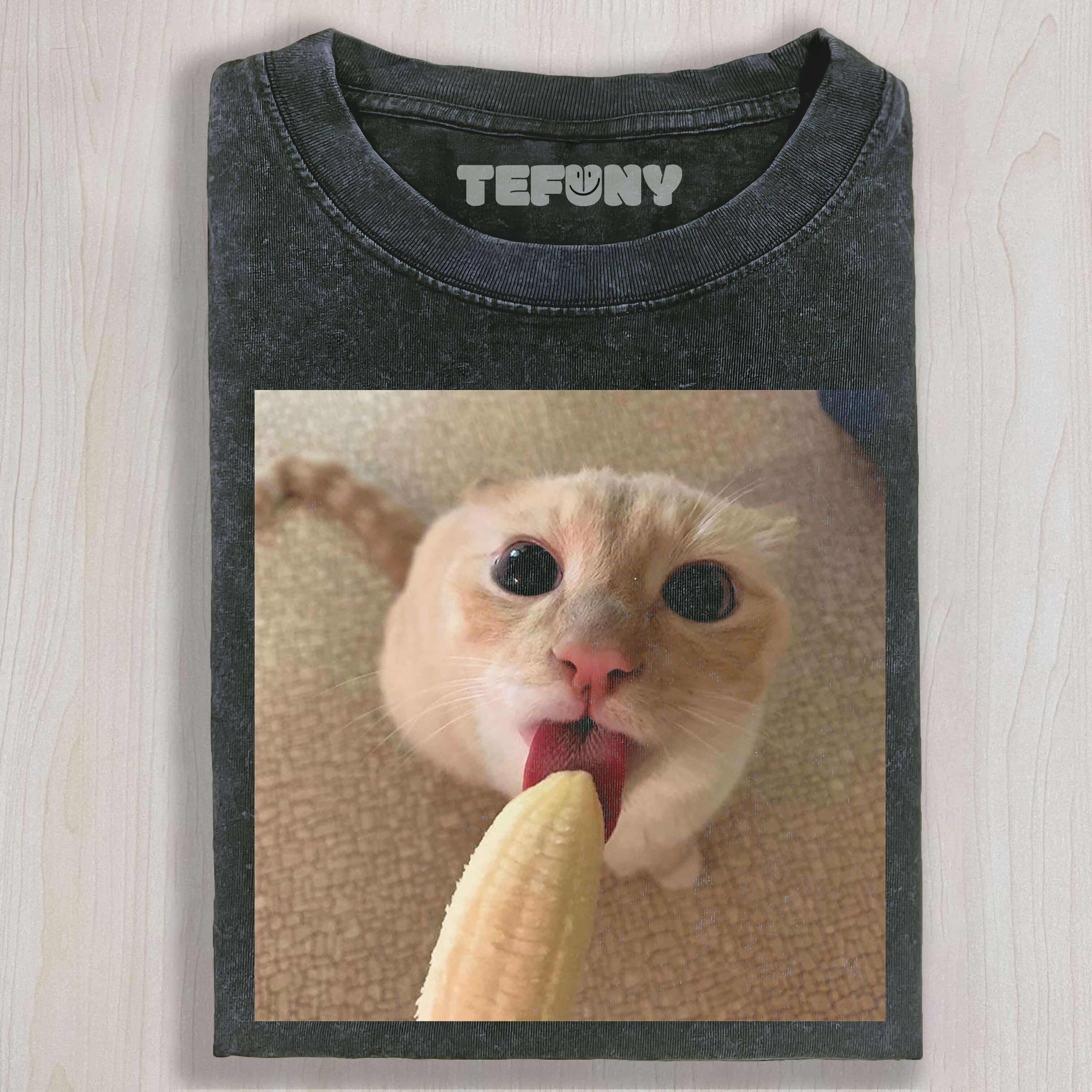 KITTEN EATS BANANA T-SHIRT
