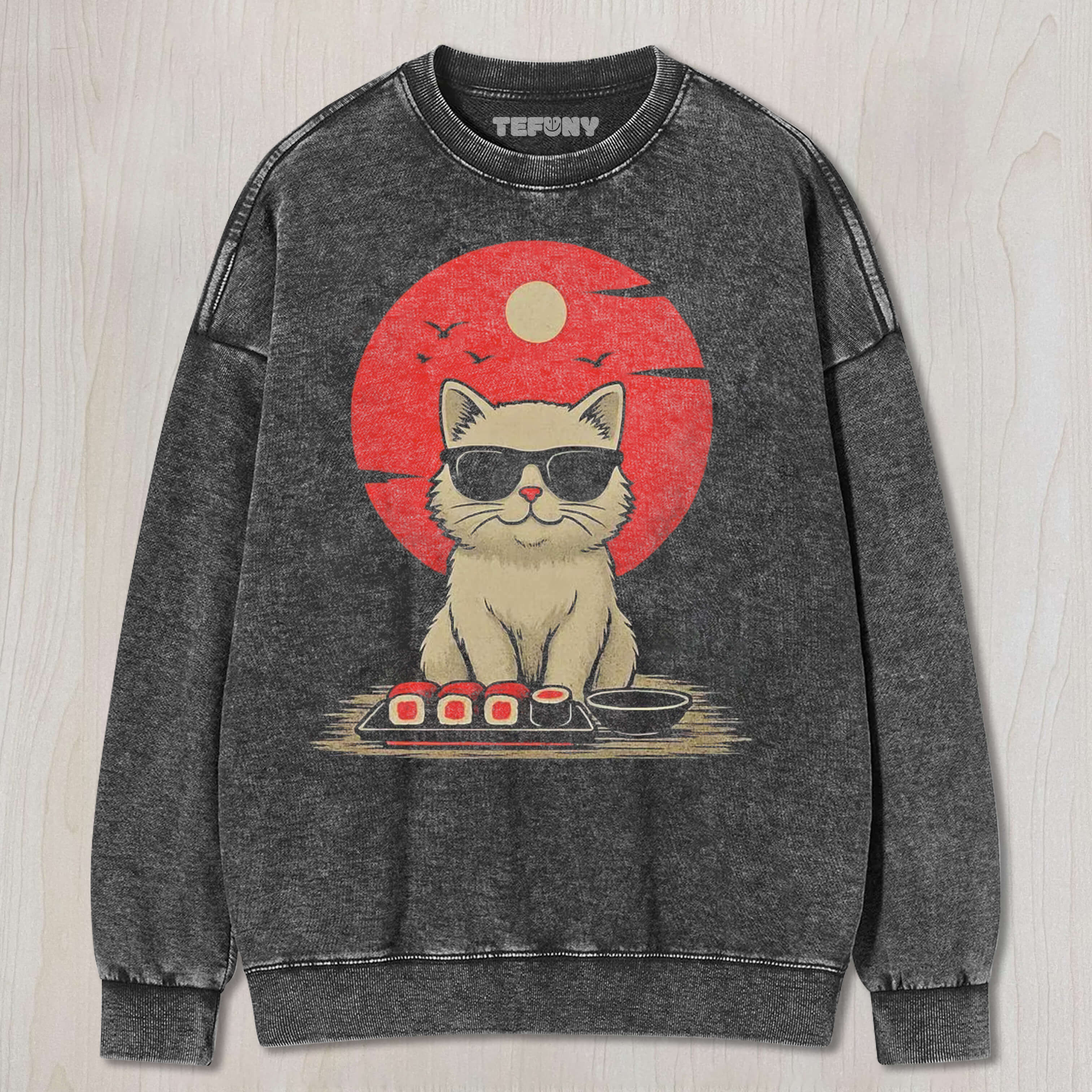 KITTEN EATS SUSHI T-SHIRT