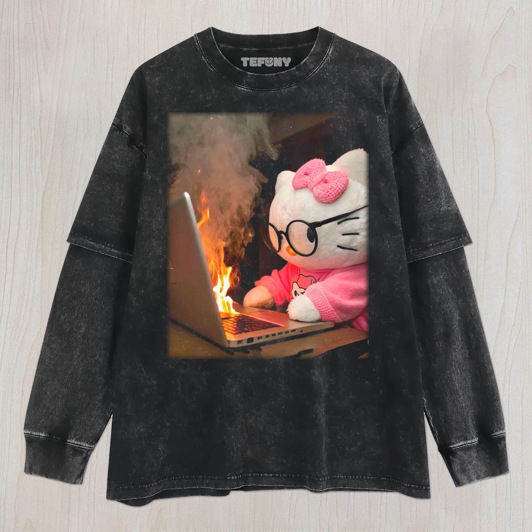 KITTY CAT UNISEX TEE, TANK TOP, LAYERED LS, SWEATSHIRT & HOODIE
