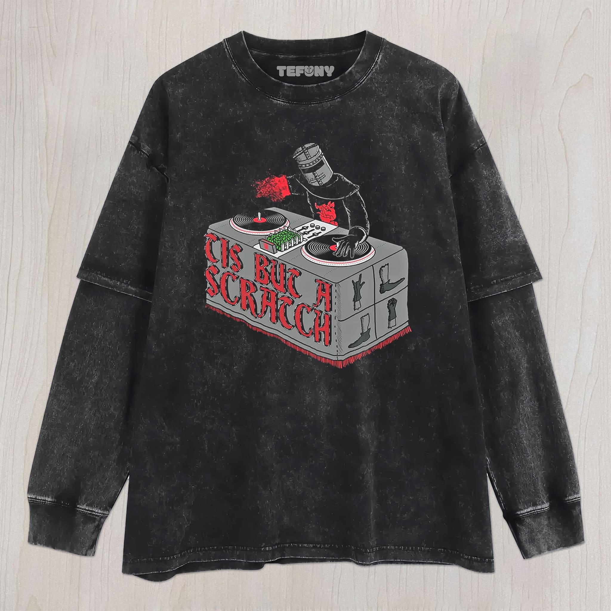 KNIGHT OF THE TURNTABLE UNISEX TEE, TANK TOP, LAYERED LS, SWEATSHIRT & HOODIE