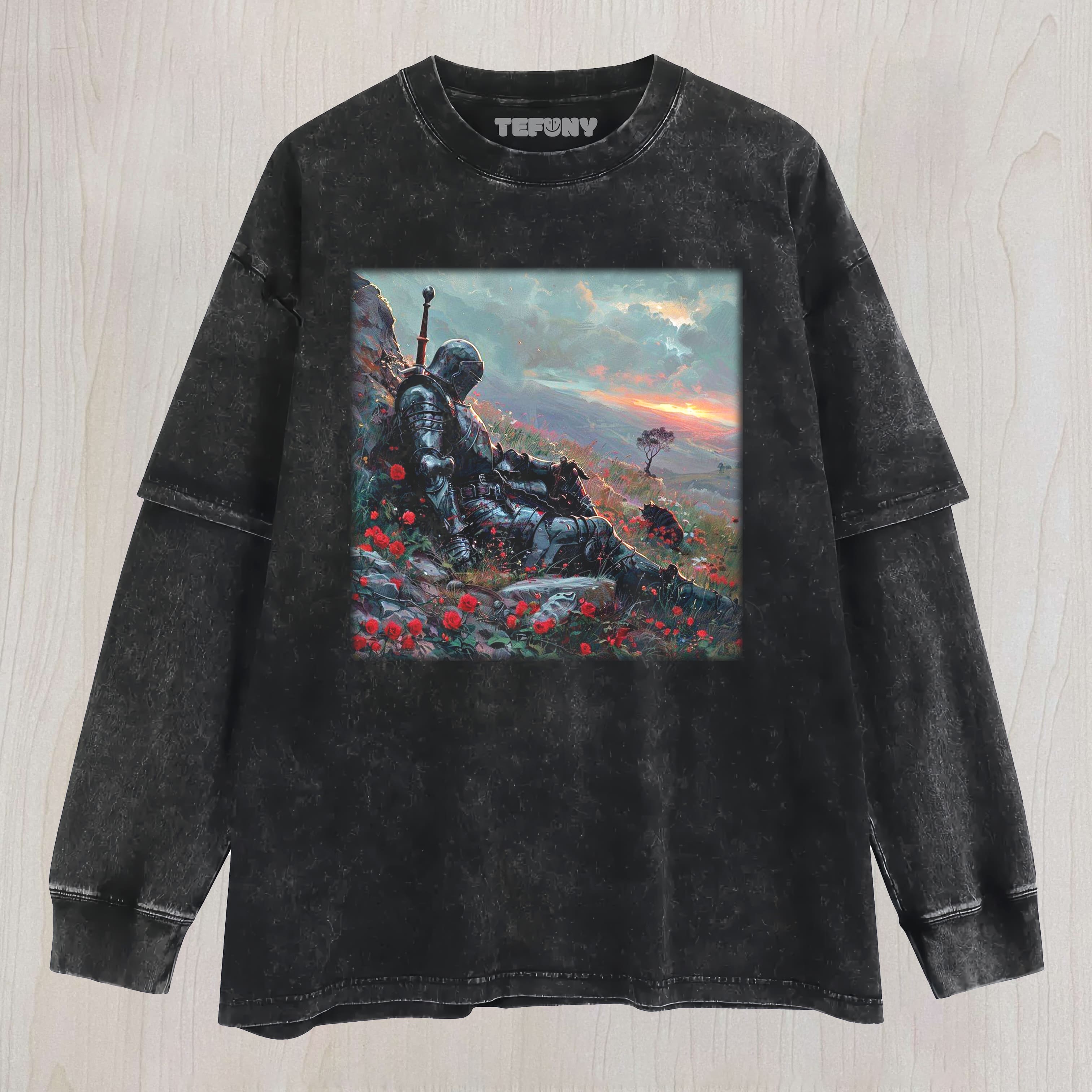 KNIGHT ON THE HILL LAYERED LONG SLEEVE