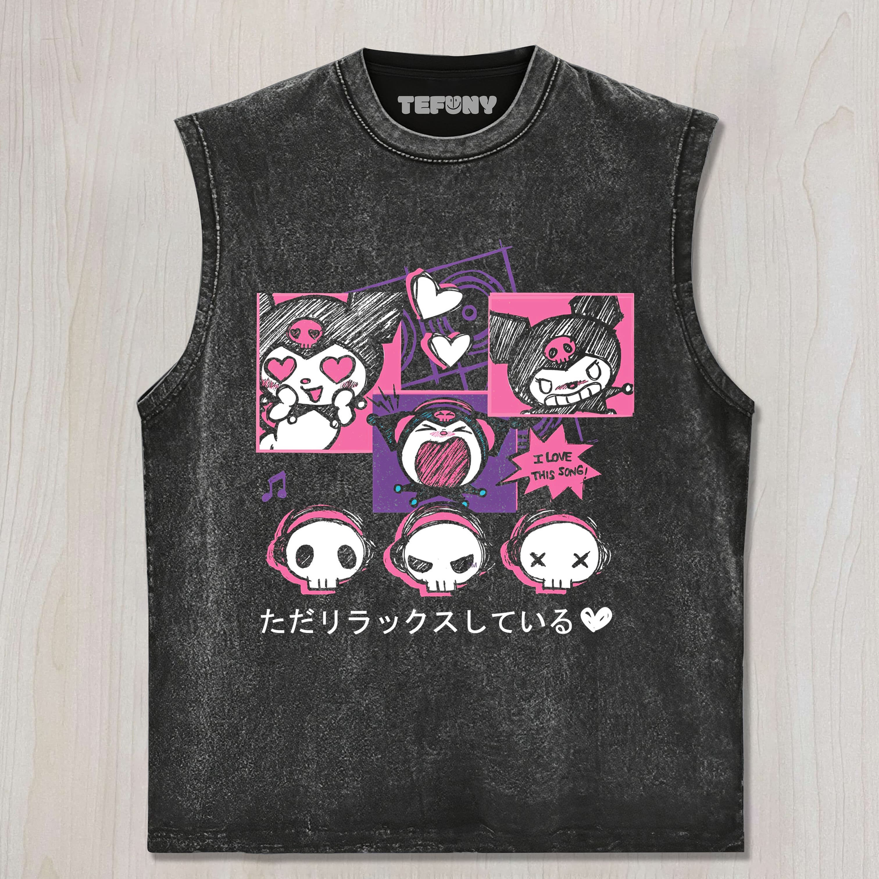 KUROMI UNISEX TEE, TANK TOP, LAYERED LS, SWEATSHIRT & HOODIE