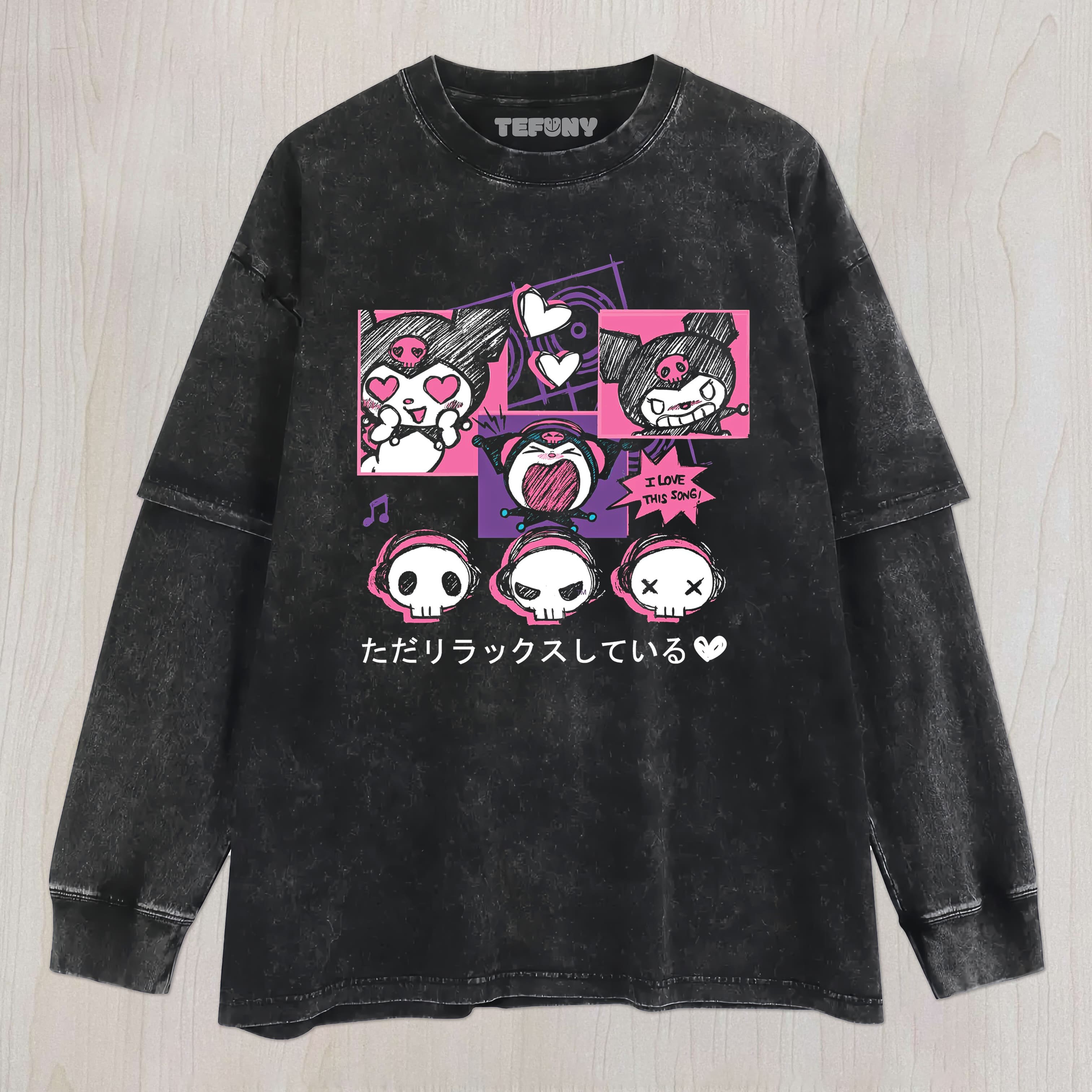 KUROMI UNISEX TEE, TANK TOP, LAYERED LS, SWEATSHIRT & HOODIE