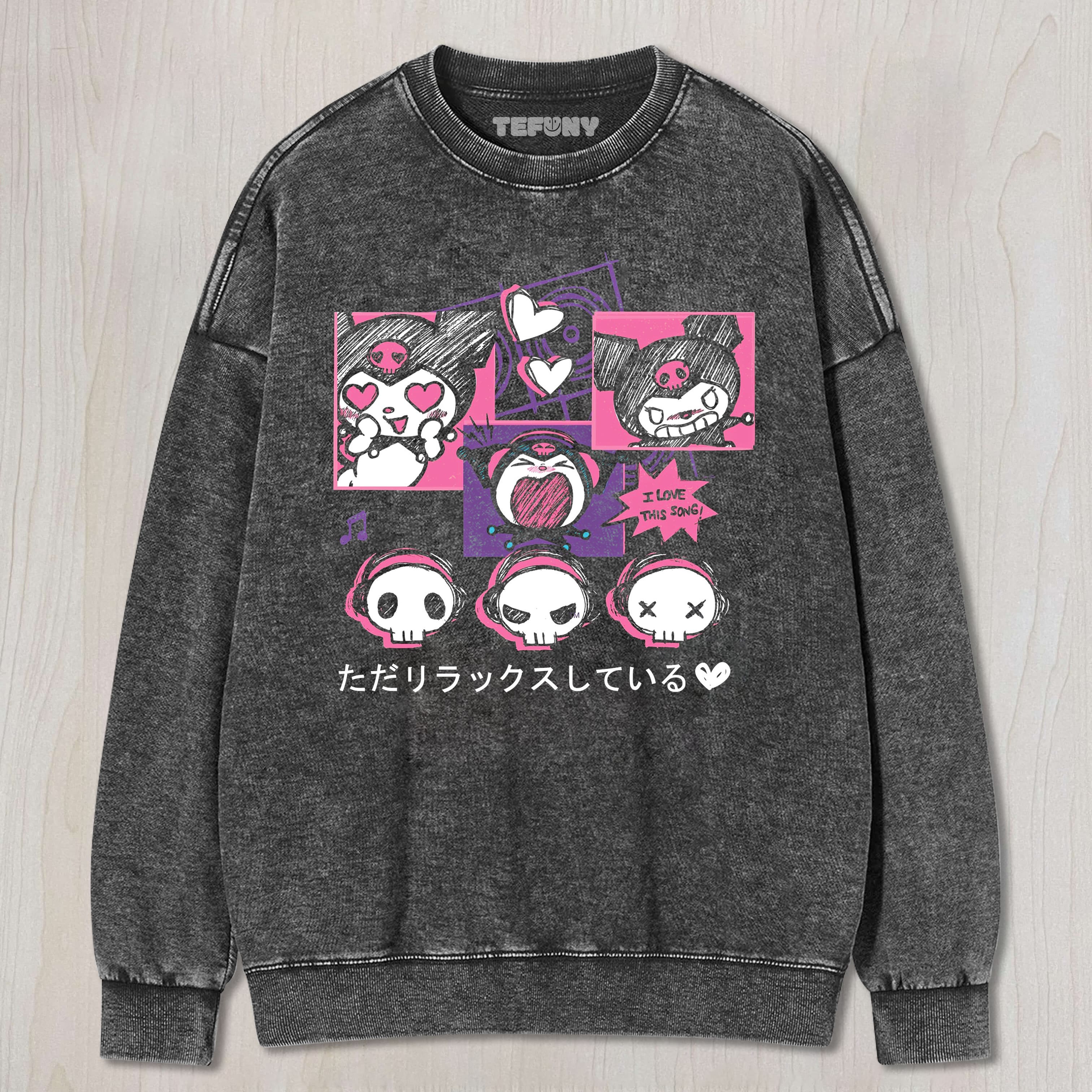 KUROMI UNISEX TEE, TANK TOP, LAYERED LS, SWEATSHIRT & HOODIE