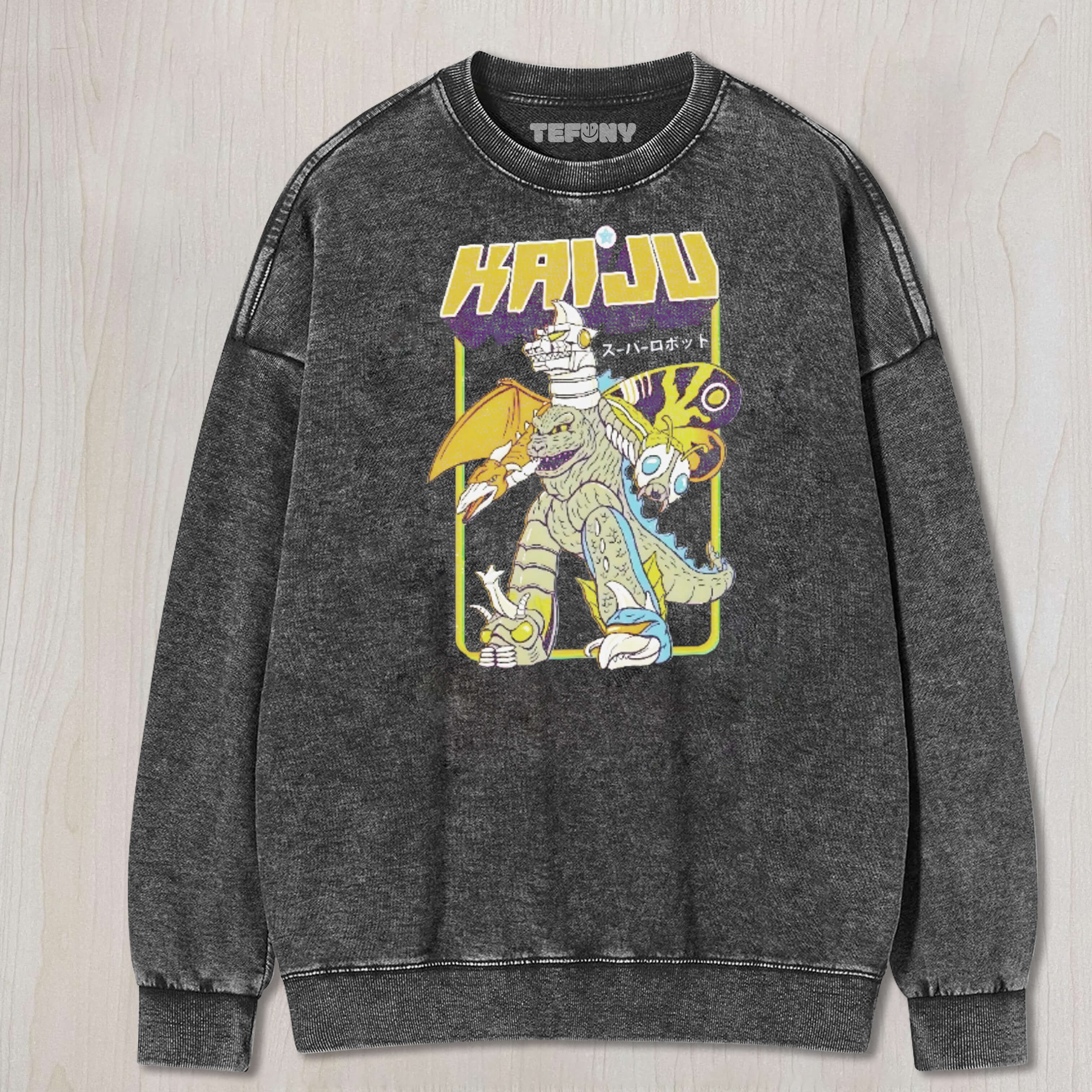 KAIJU MONSTER WRINKLE-RESISTANT CREWNECK TEE & SWEAT & HOOD