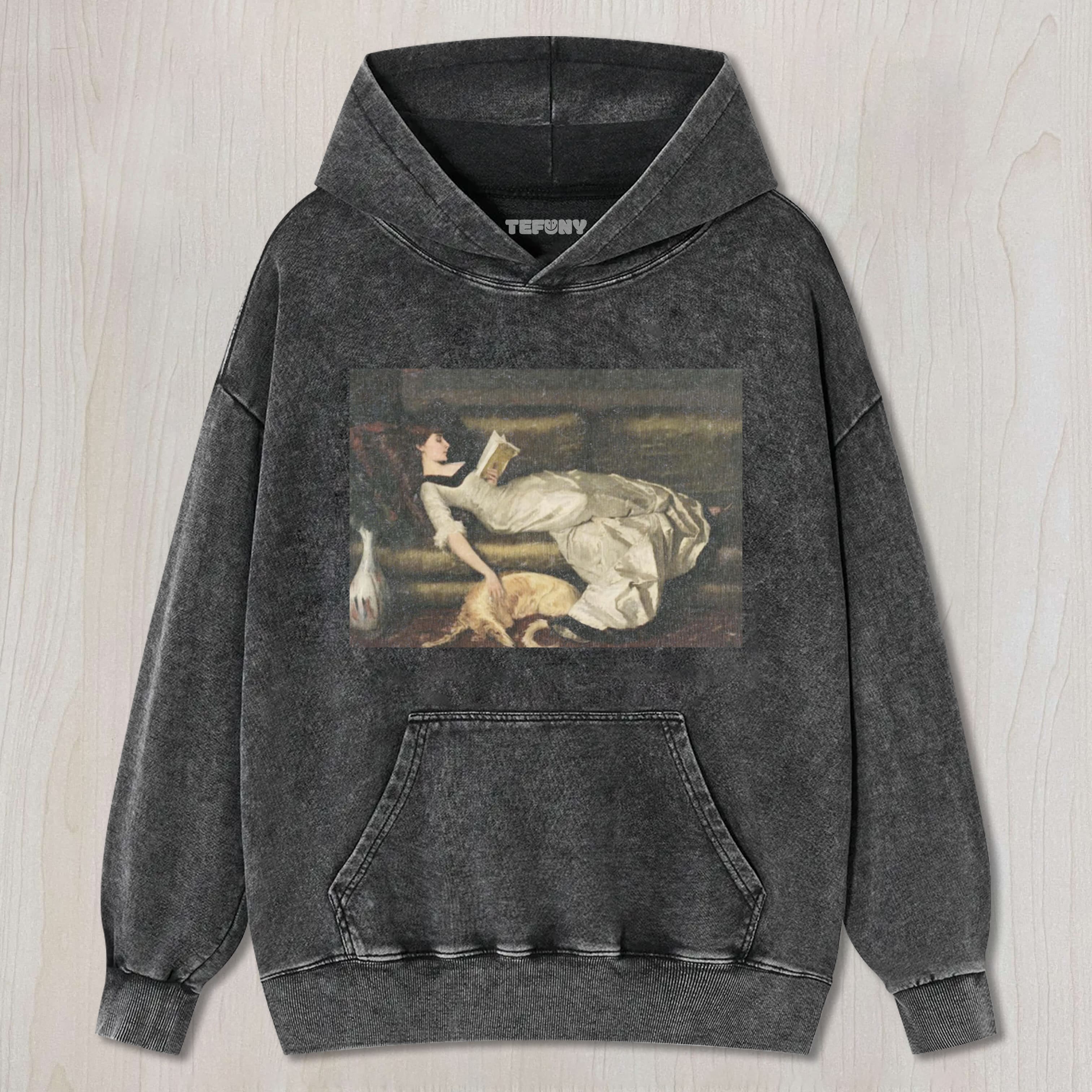 LADY RECLINING ON COUCH TEE & SWEAT & HOOD