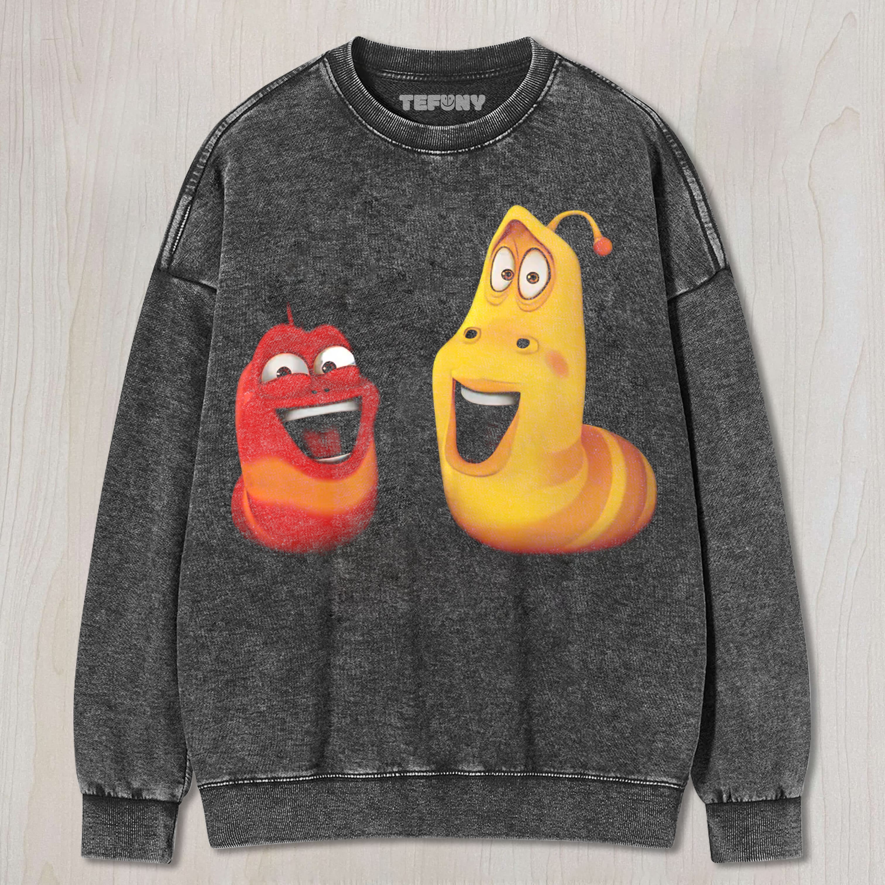 LARVA DUO VINTAGE UNISEX TEE, TANK TOP, LAYERED LS, SWEATSHIRT & HOODIE