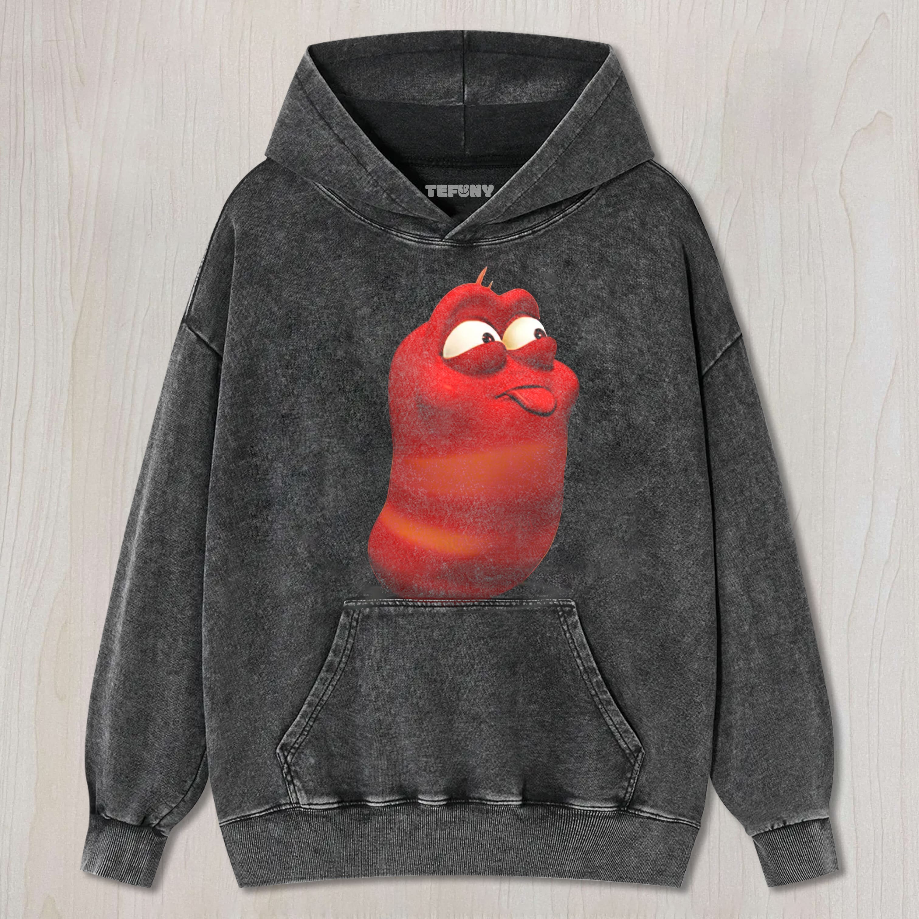 LARVA GOOFY FACE VINTAGE UNISEX TEE, TANK TOP, LAYERED LS, SWEATSHIRT & HOODIE