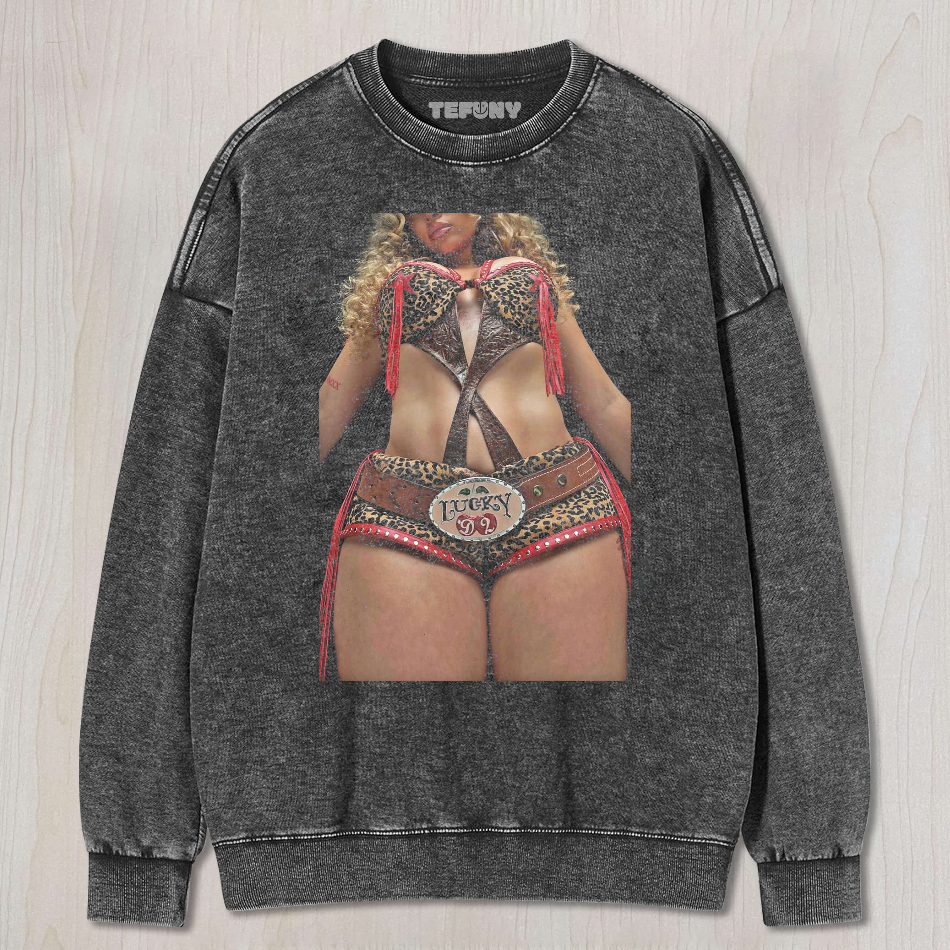 LATTO WEARING A BIKINI T-SHIRT