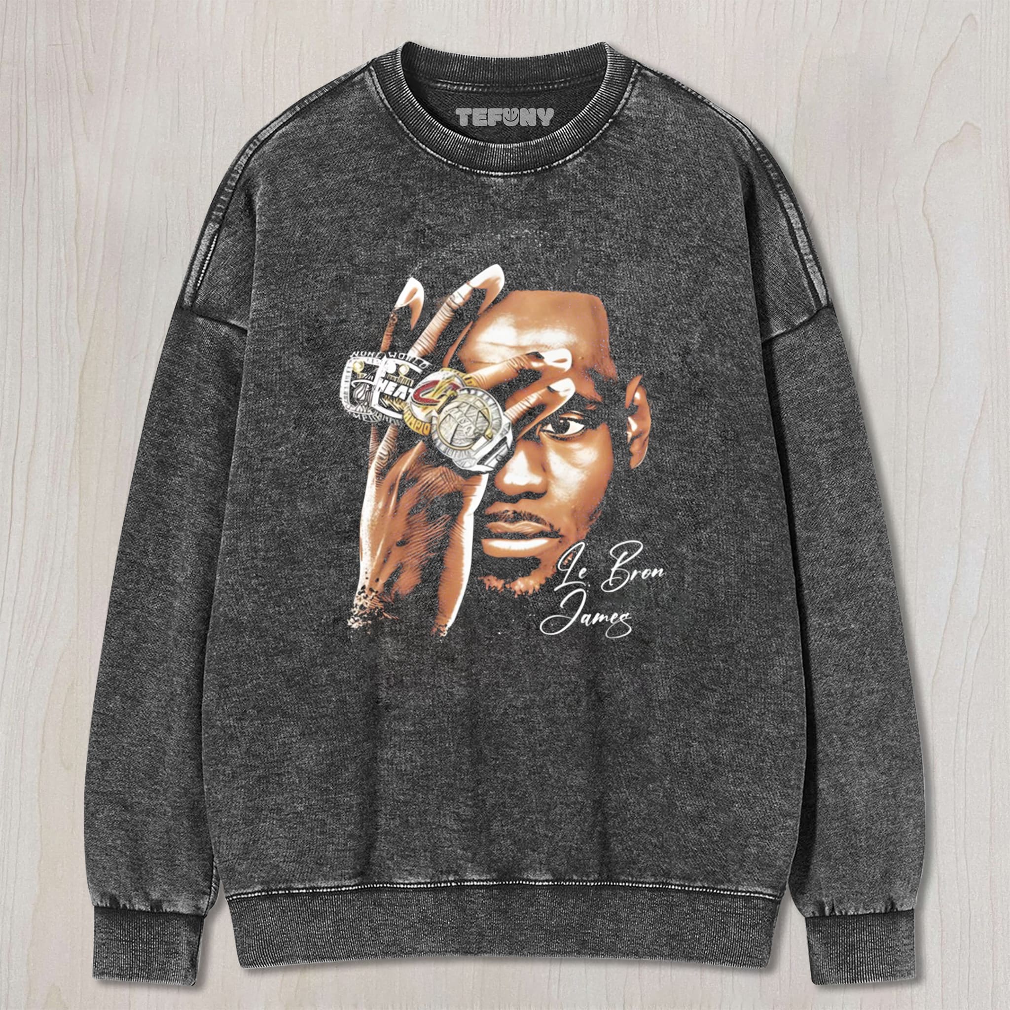 LEBRON JAMES 4 RING UNISEX TEE, TANK TOP, LAYERED LS, SWEATSHIRT & HOODIE