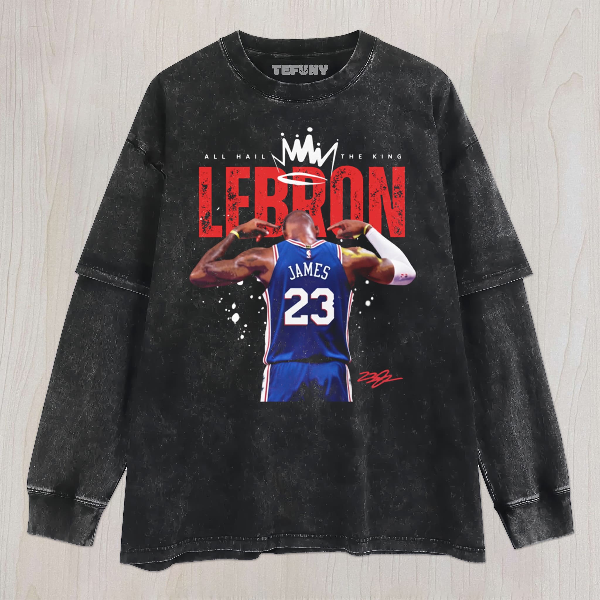 LEBRON JAMES THE KING UNISEX TEE, TANK TOP, LAYERED LS, SWEATSHIRT & HOODIE