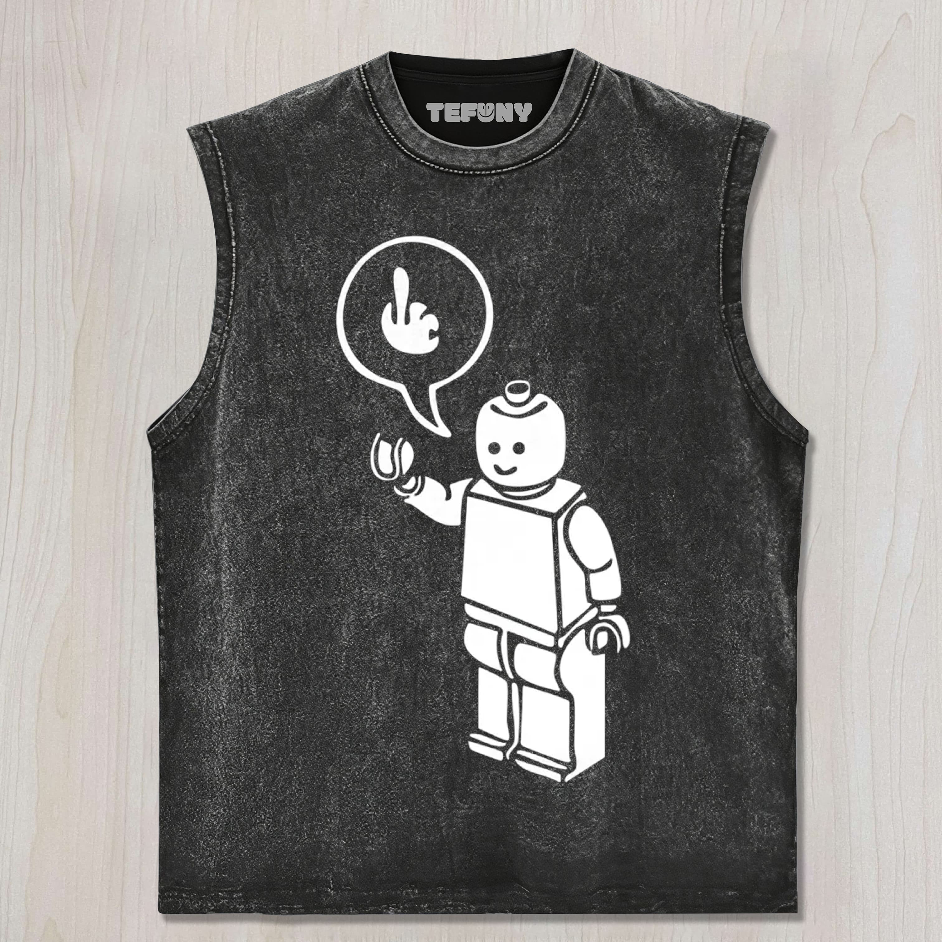 LEGO MIDDLE FINGER UNISEX TEE, TANK TOP, LAYERED LS, SWEATSHIRT & HOODIE