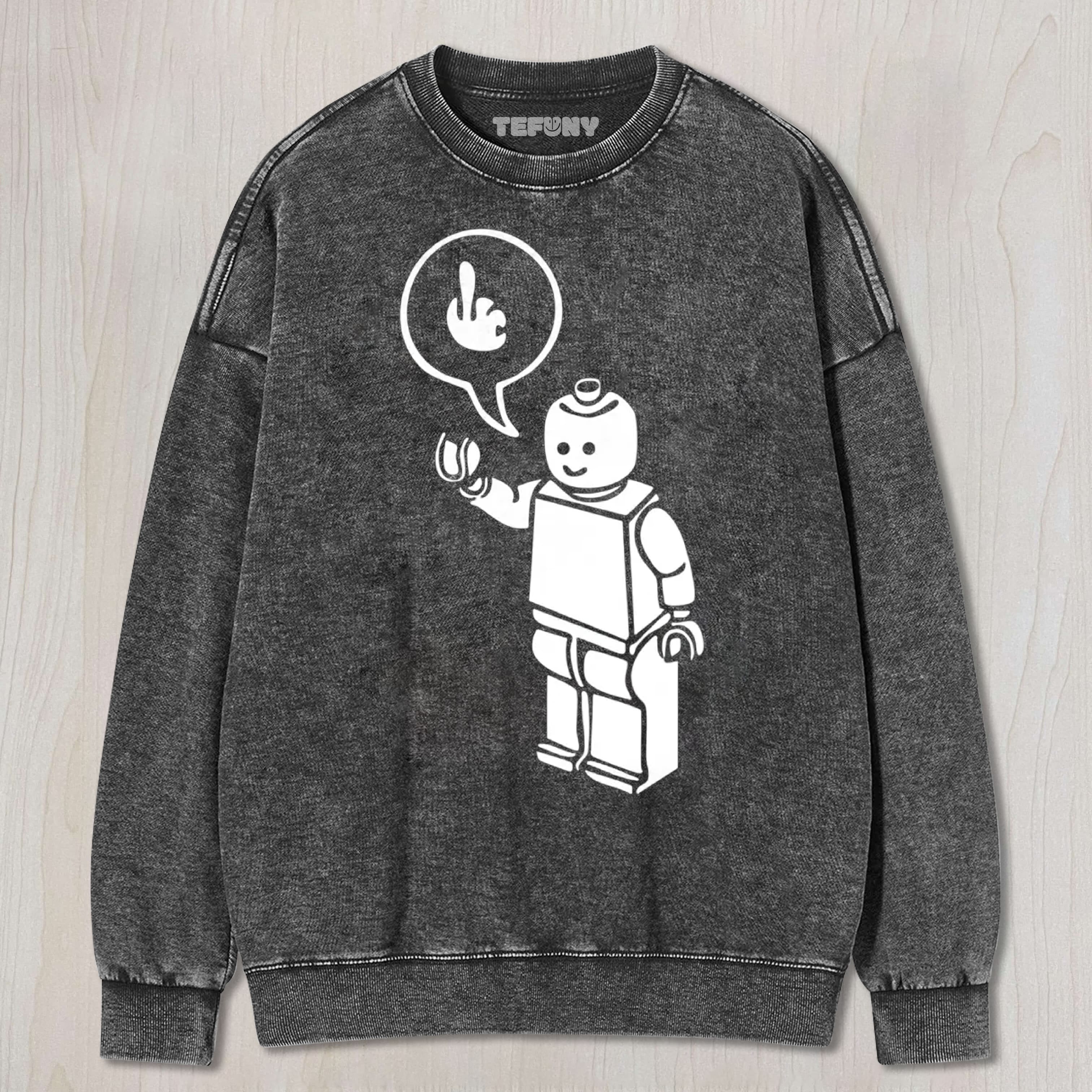 LEGO MIDDLE FINGER UNISEX TEE, TANK TOP, LAYERED LS, SWEATSHIRT & HOODIE