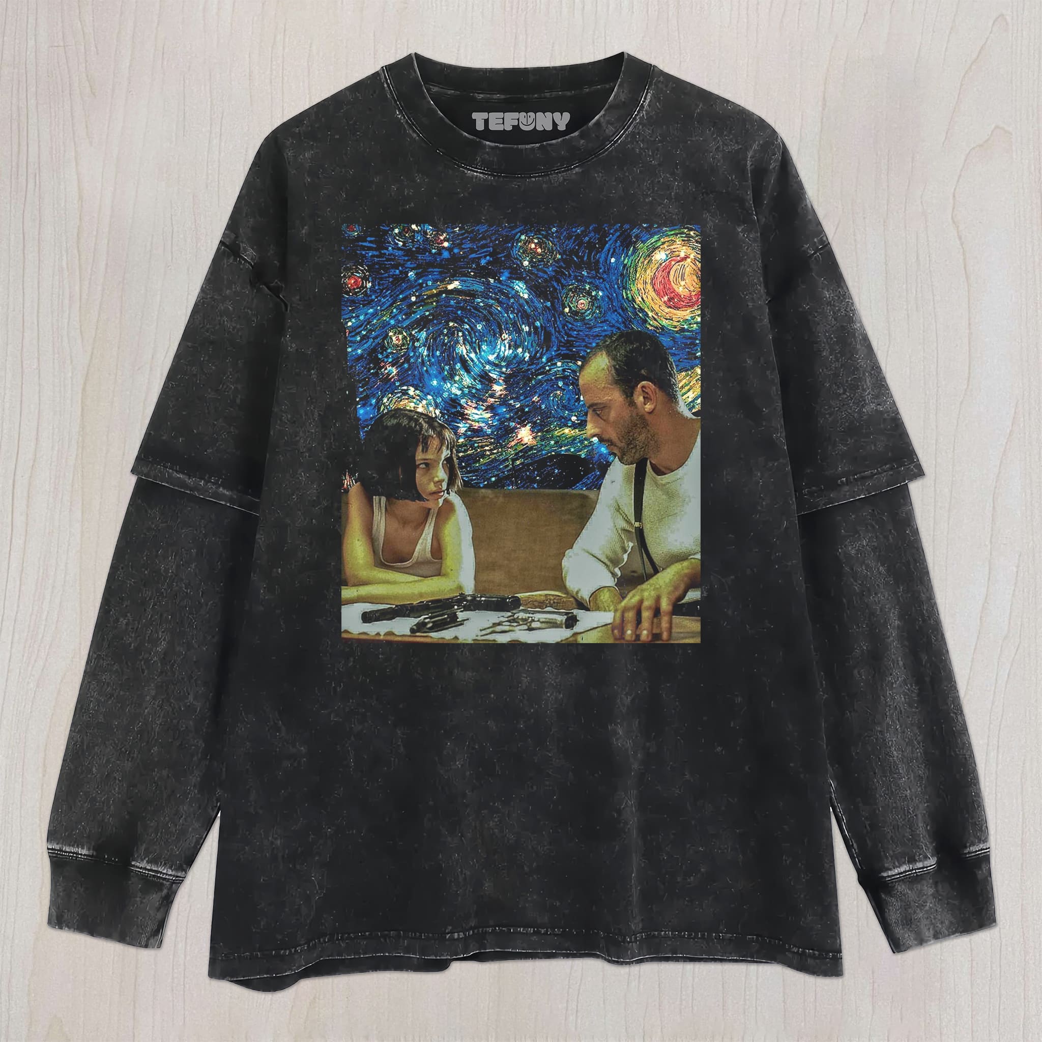 LÉON THE PROFESSIONAL (STARRY NIGHT) UNISEX TEE, TANK TOP, LAYERED LS, SWEATSHIRT & HOODIE