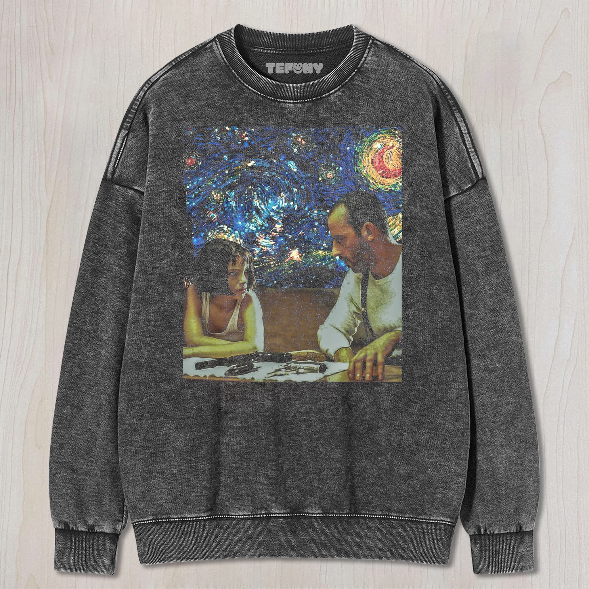 LÉON THE PROFESSIONAL (STARRY NIGHT) UNISEX TEE, TANK TOP, LAYERED LS, SWEATSHIRT & HOODIE