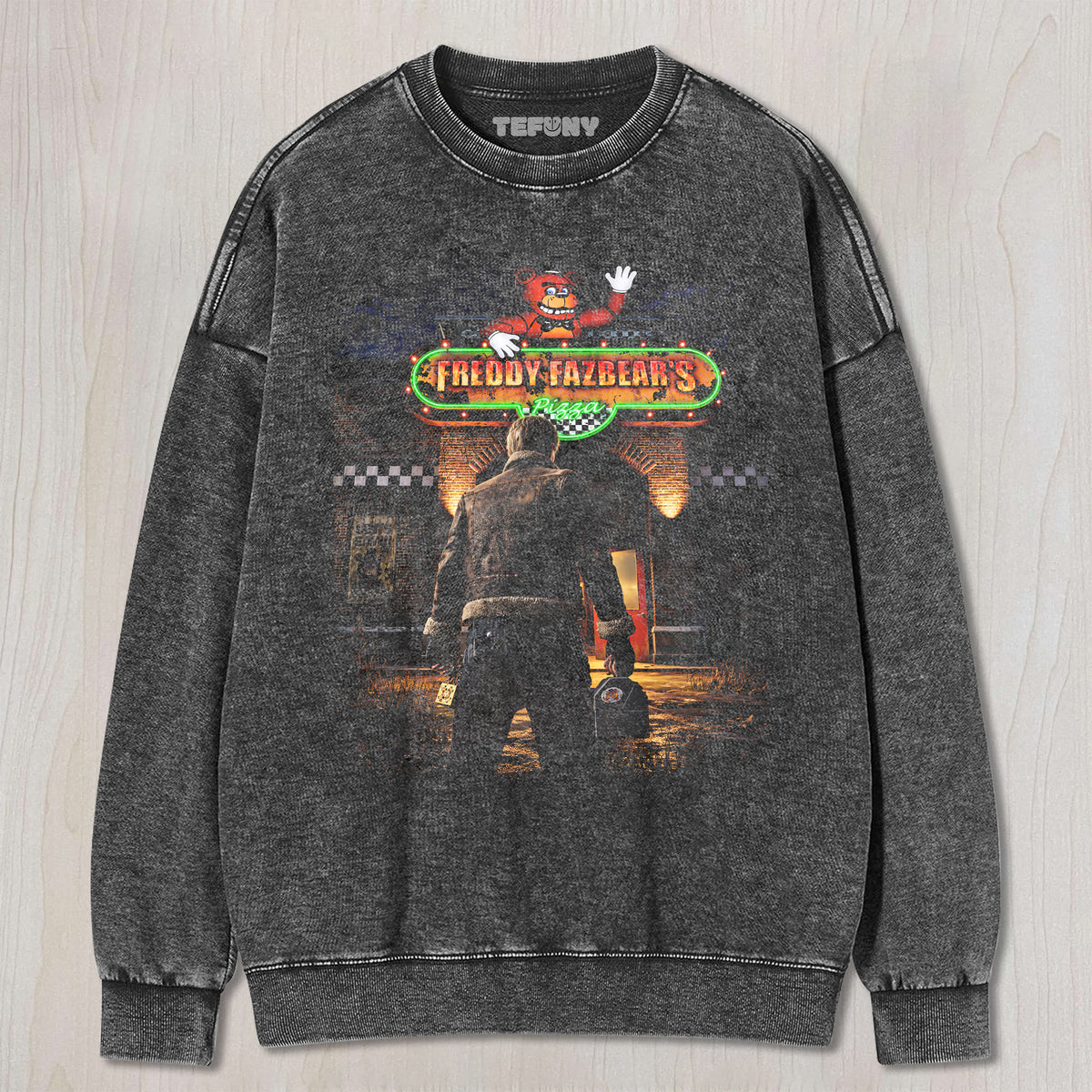 LEON & FIVE NIGHTS AT FREDDY'S UNISEX TEE, TANK TOP, LAYERED LS, SWEATSHIRT & HOODIE