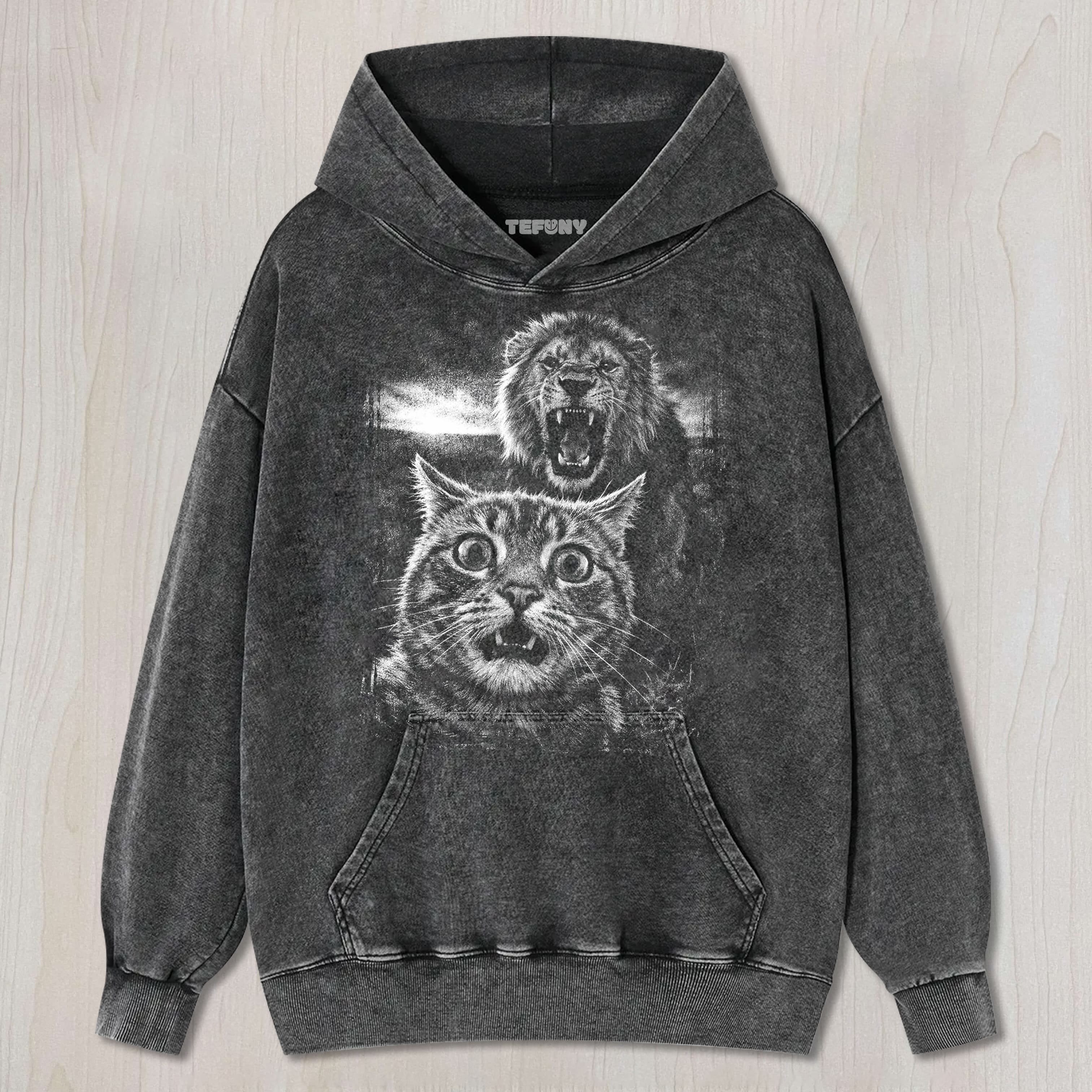 LION & CAT MEME UNISEX TEE, TANK TOP, LAYERED LS, SWEATSHIRT & HOODIE