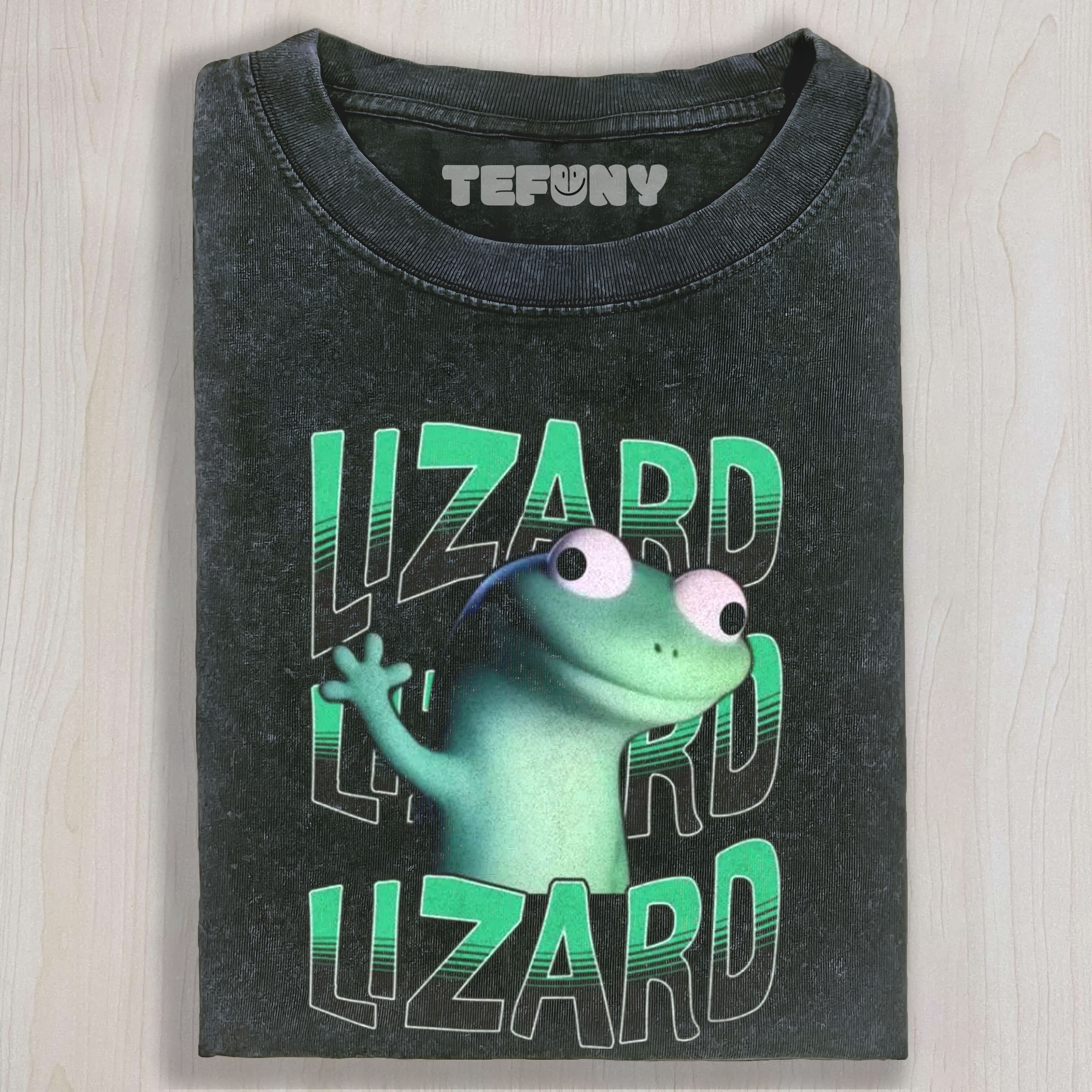 LIZARD VIRAL MEME GREEN UNISEX TEE, TANK TOP, LAYERED LS, SWEATSHIRT & HOODIE
