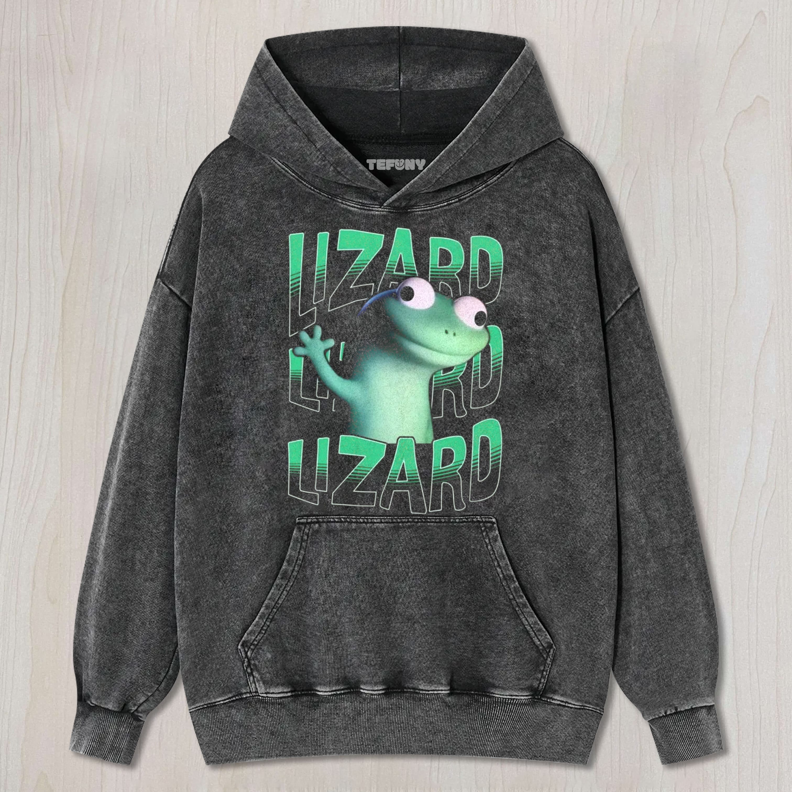 LIZARD VIRAL MEME GREEN UNISEX TEE, TANK TOP, LAYERED LS, SWEATSHIRT & HOODIE