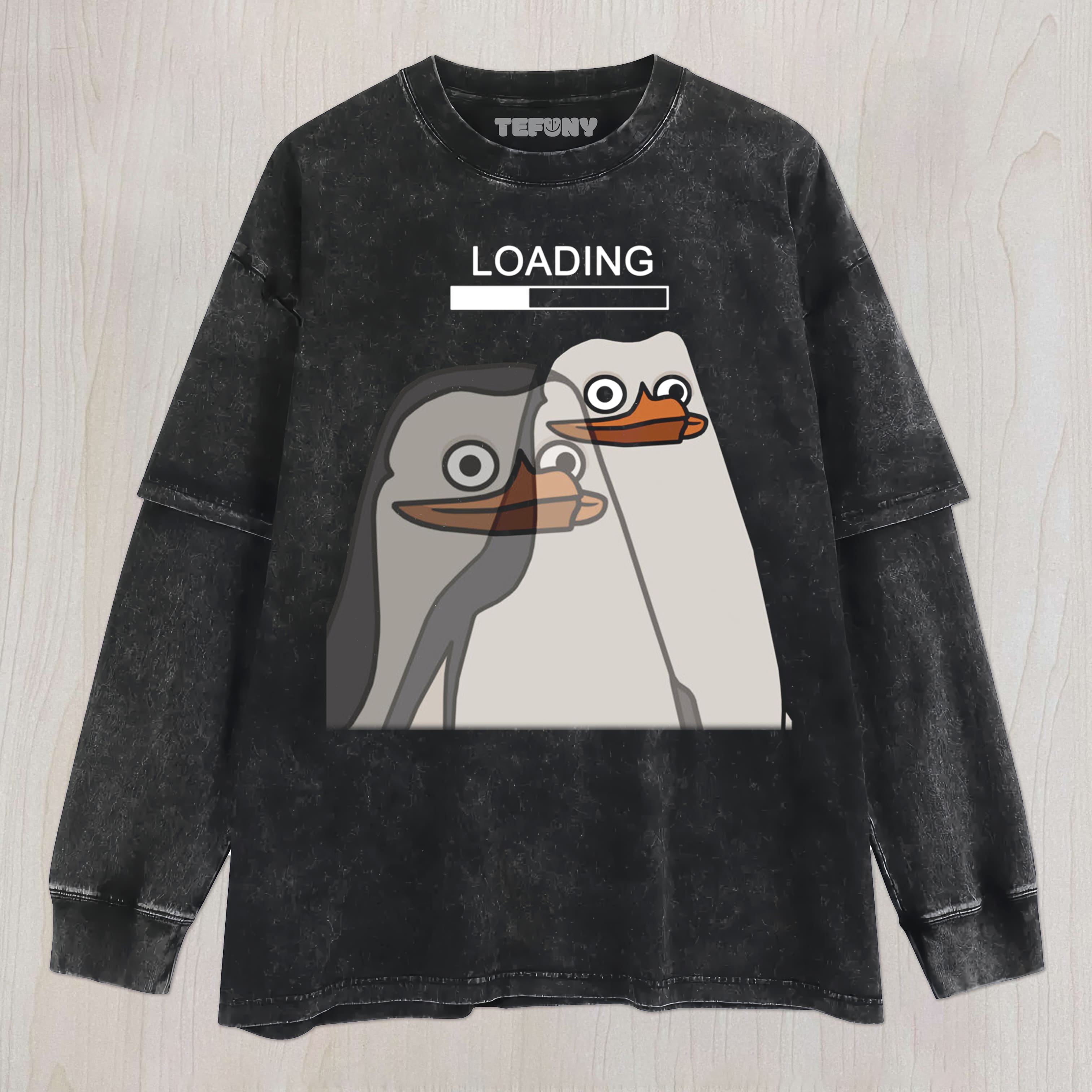 LOADING PENGUIN UNISEX TEE, TANK TOP, LAYERED LS, SWEATSHIRT & HOODIE