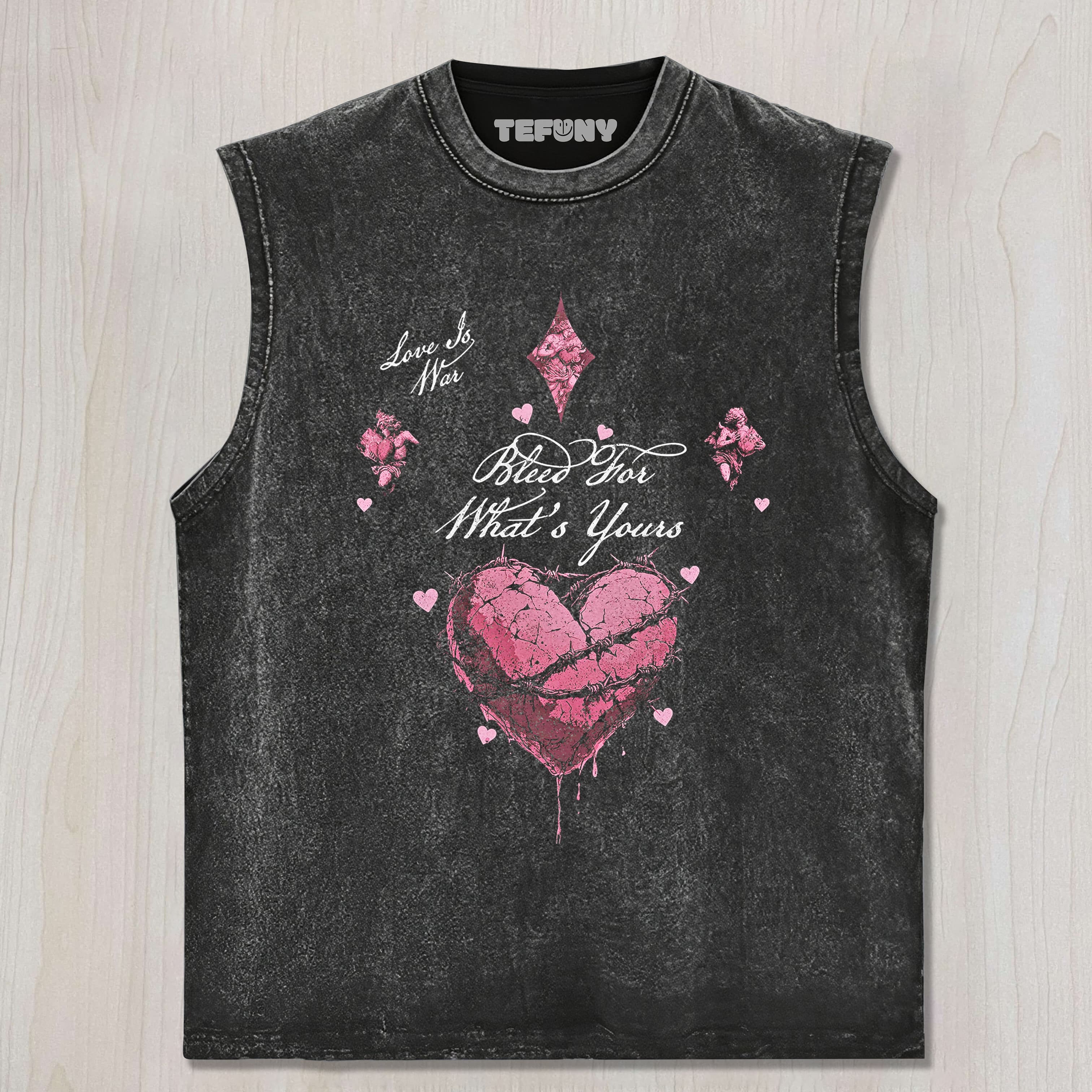 LOVE IS WAR BLEED FOR WHAT'S YOURS TANK TOP