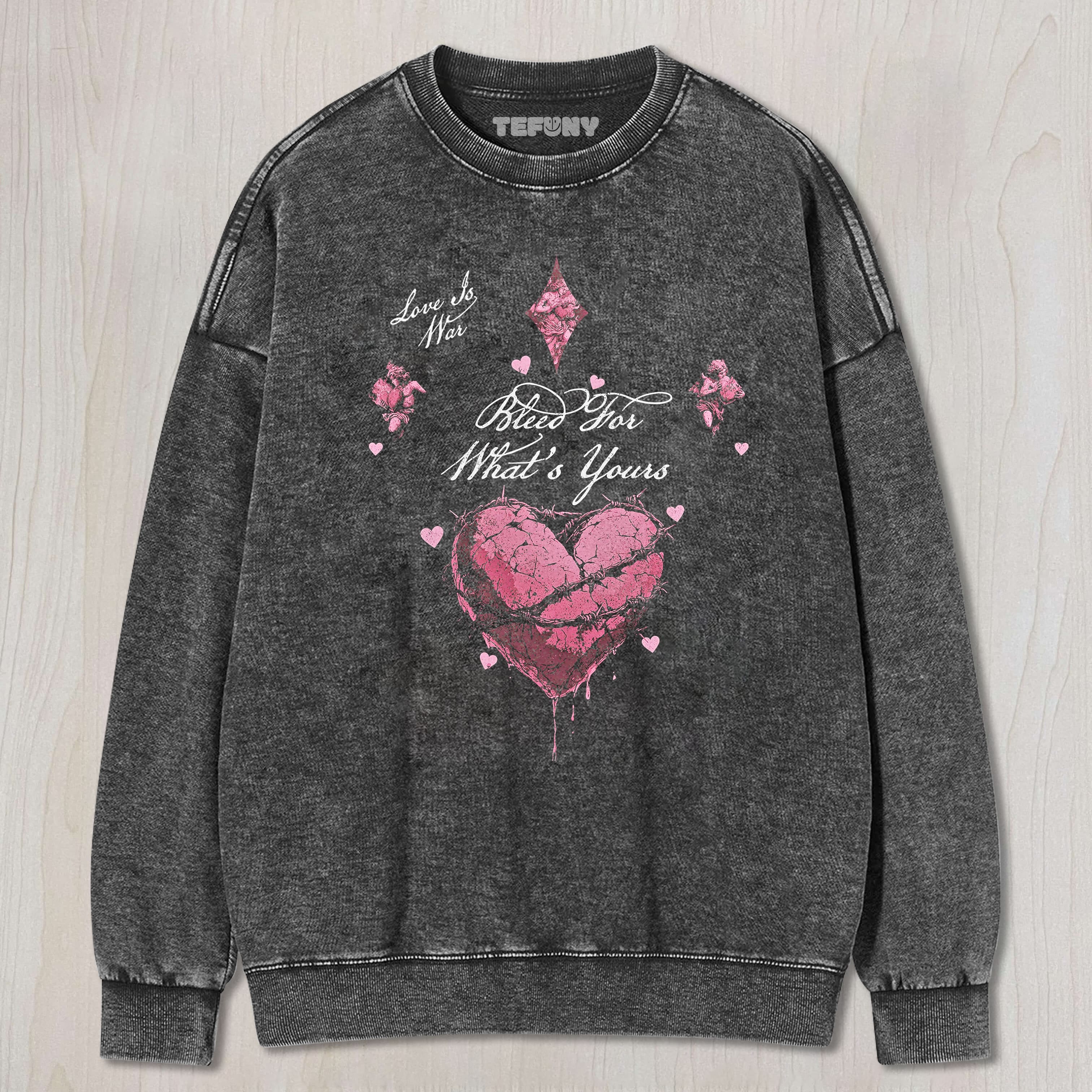 LOVE IS WAR BLEED FOR WHAT'S YOURS TEE & SWEAT & HOOD