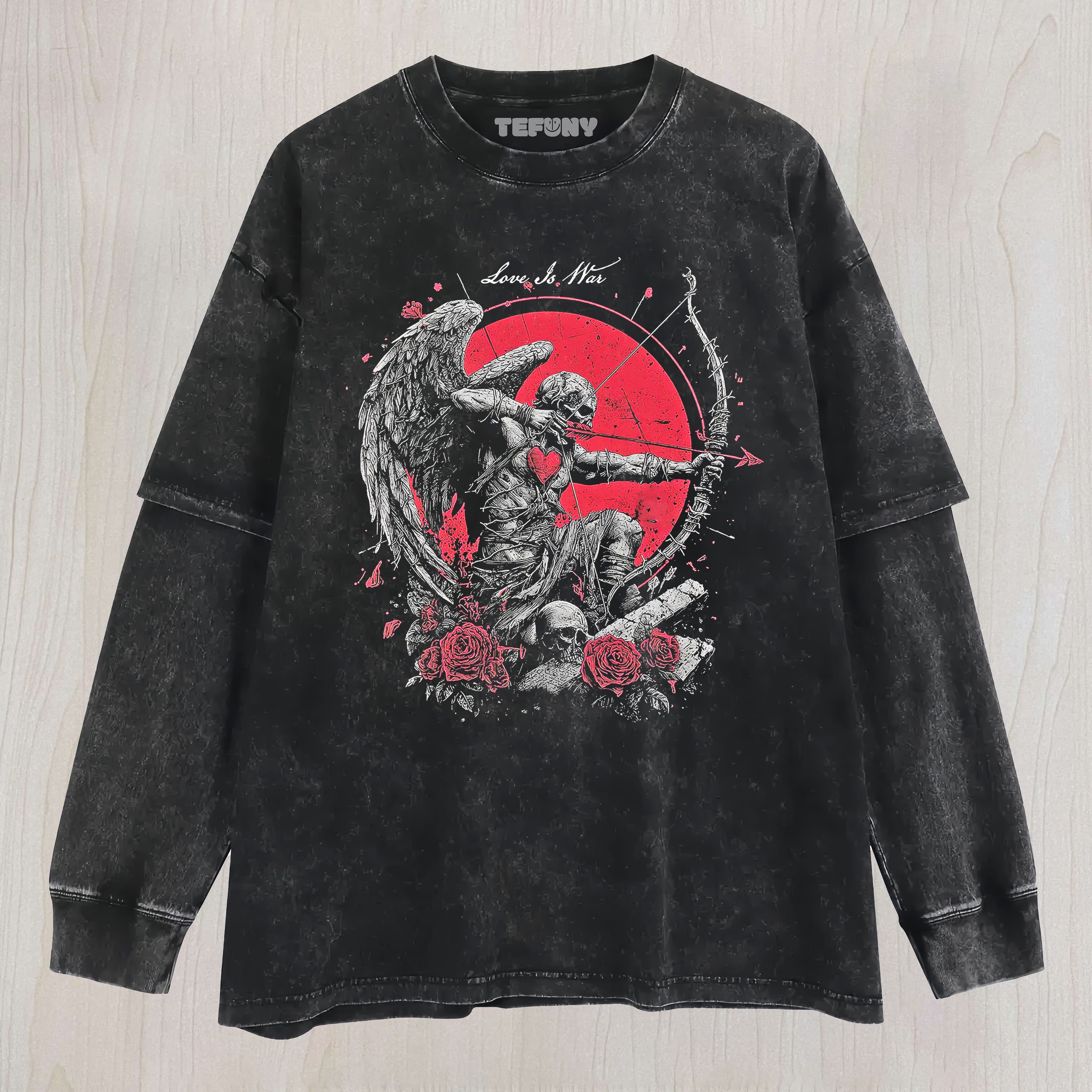 LOVE IS WAR CUPID'S RECKONING LAYERED LONG SLEEVE