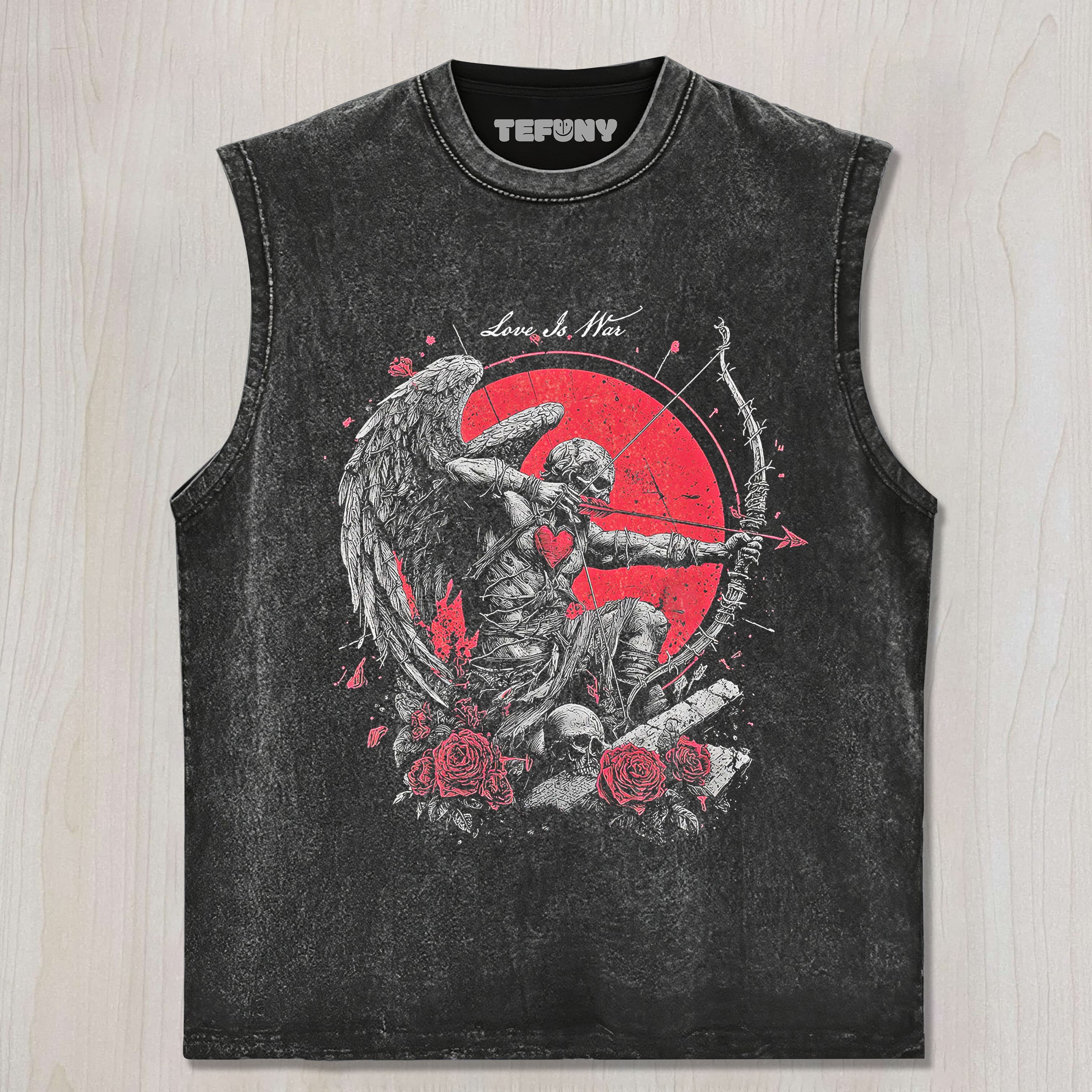 LOVE IS WAR CUPID'S RECKONING TANK TOP