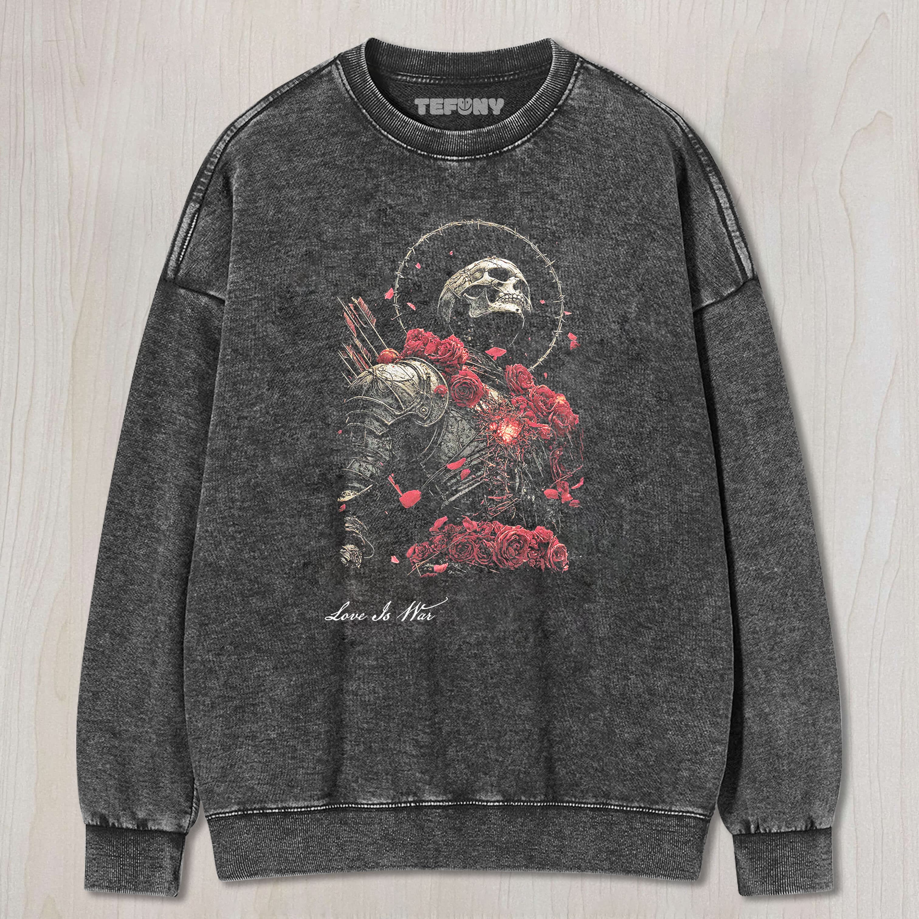 LOVE IS WAR HEART UNDER OATH TEE & SWEAT & HOOD