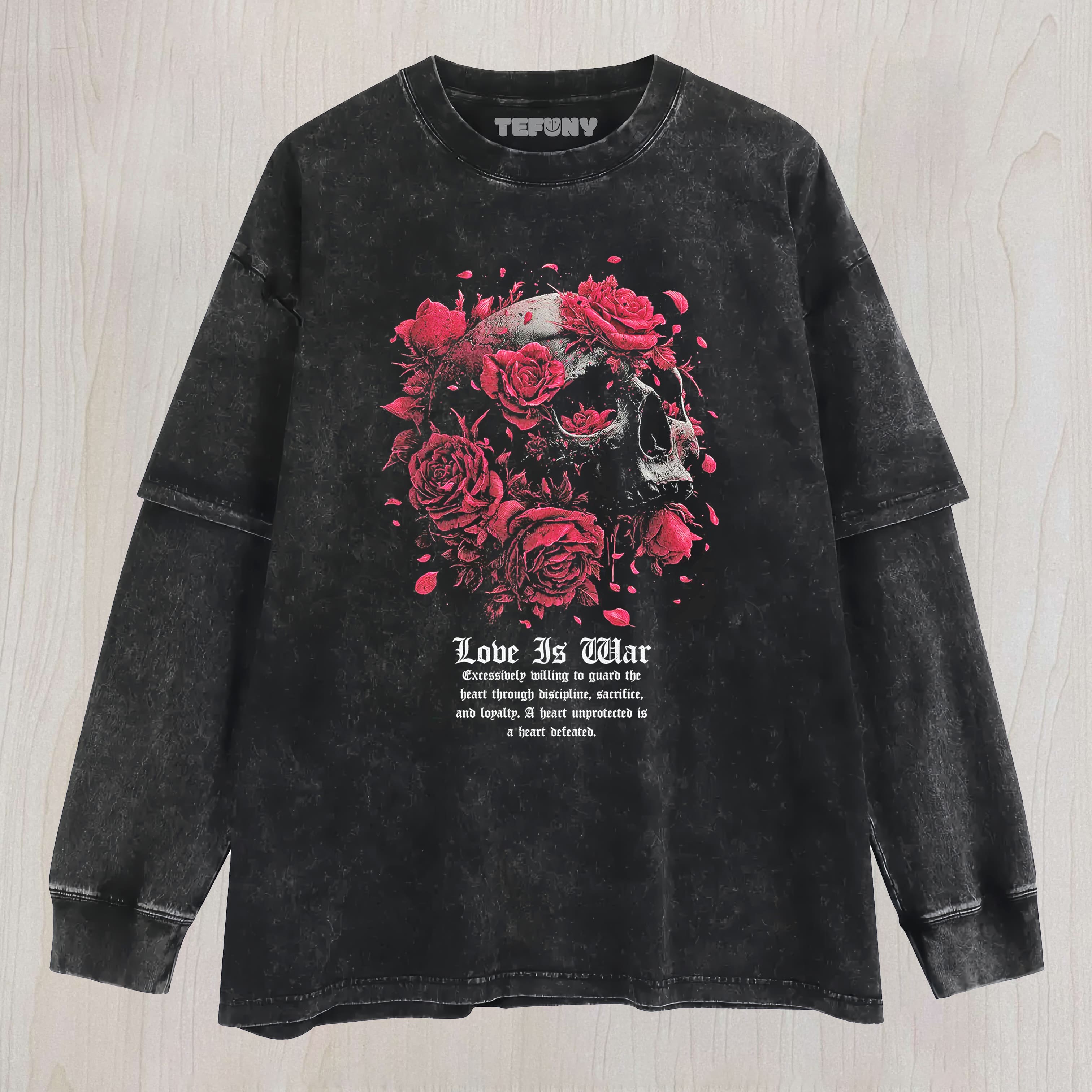 LOVE IS WAR THE COST OF LOVE LAYERED LONG SLEEVE