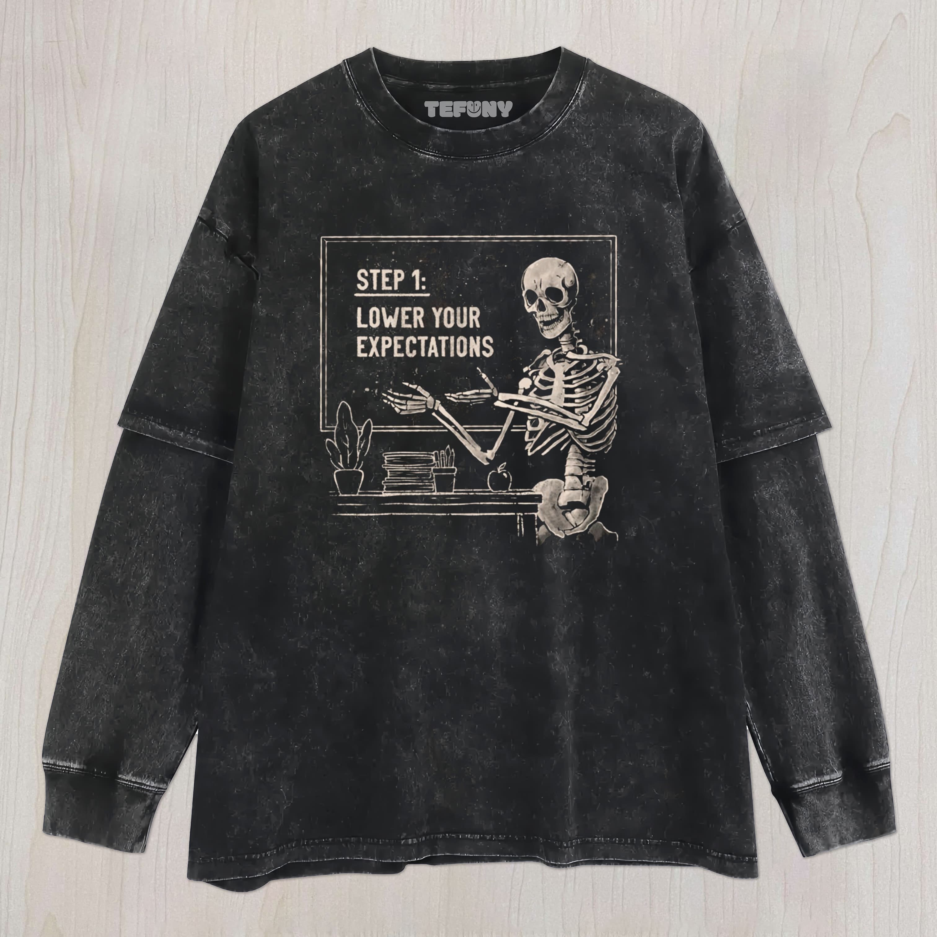 LOWER YOUR EXPECTATIONS UNISEX TEE, TANK TOP, LAYERED LS, SWEATSHIRT & HOODIE