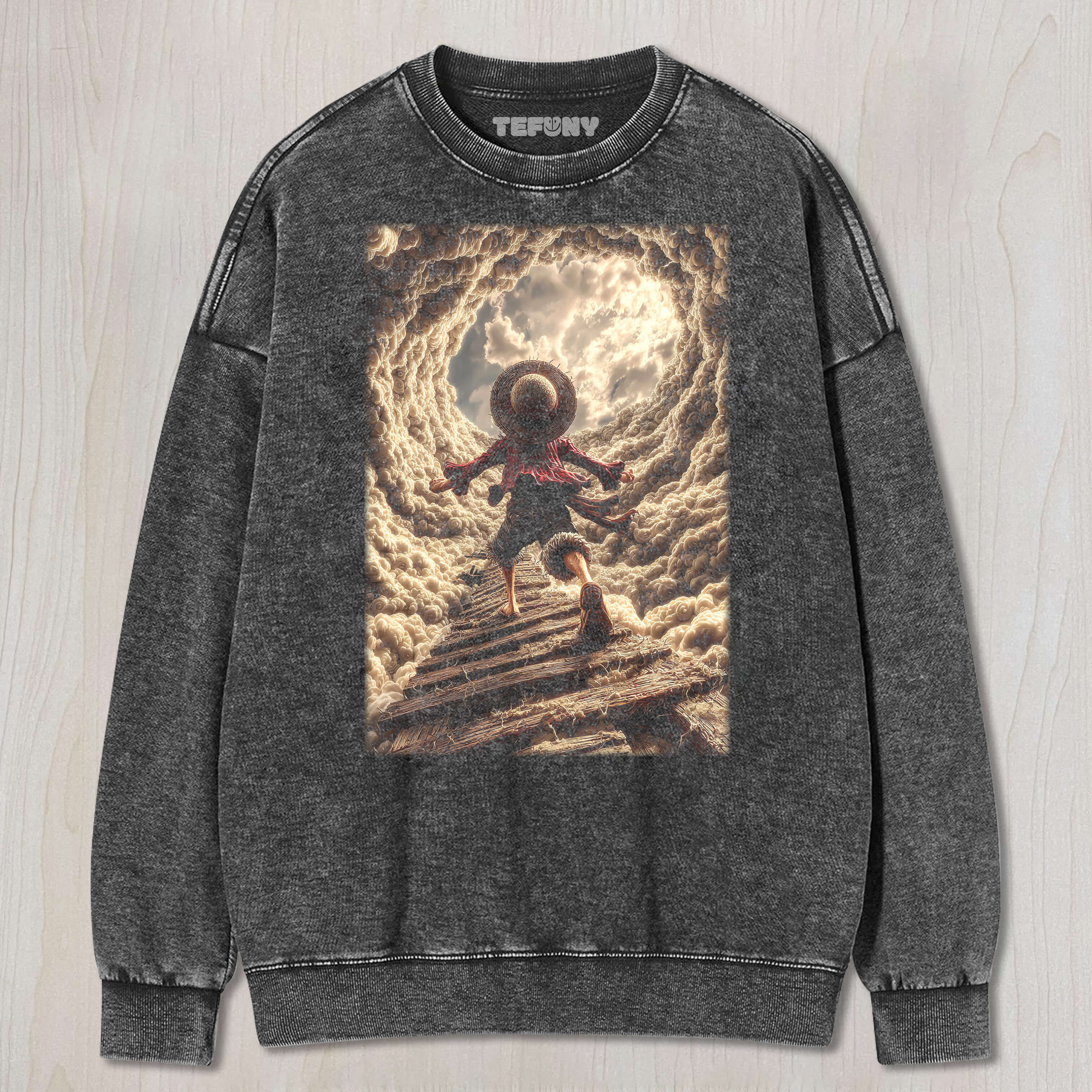 LUFFY SOARS INTO THE CLOUDS TEE & SWEAT & HOOD
