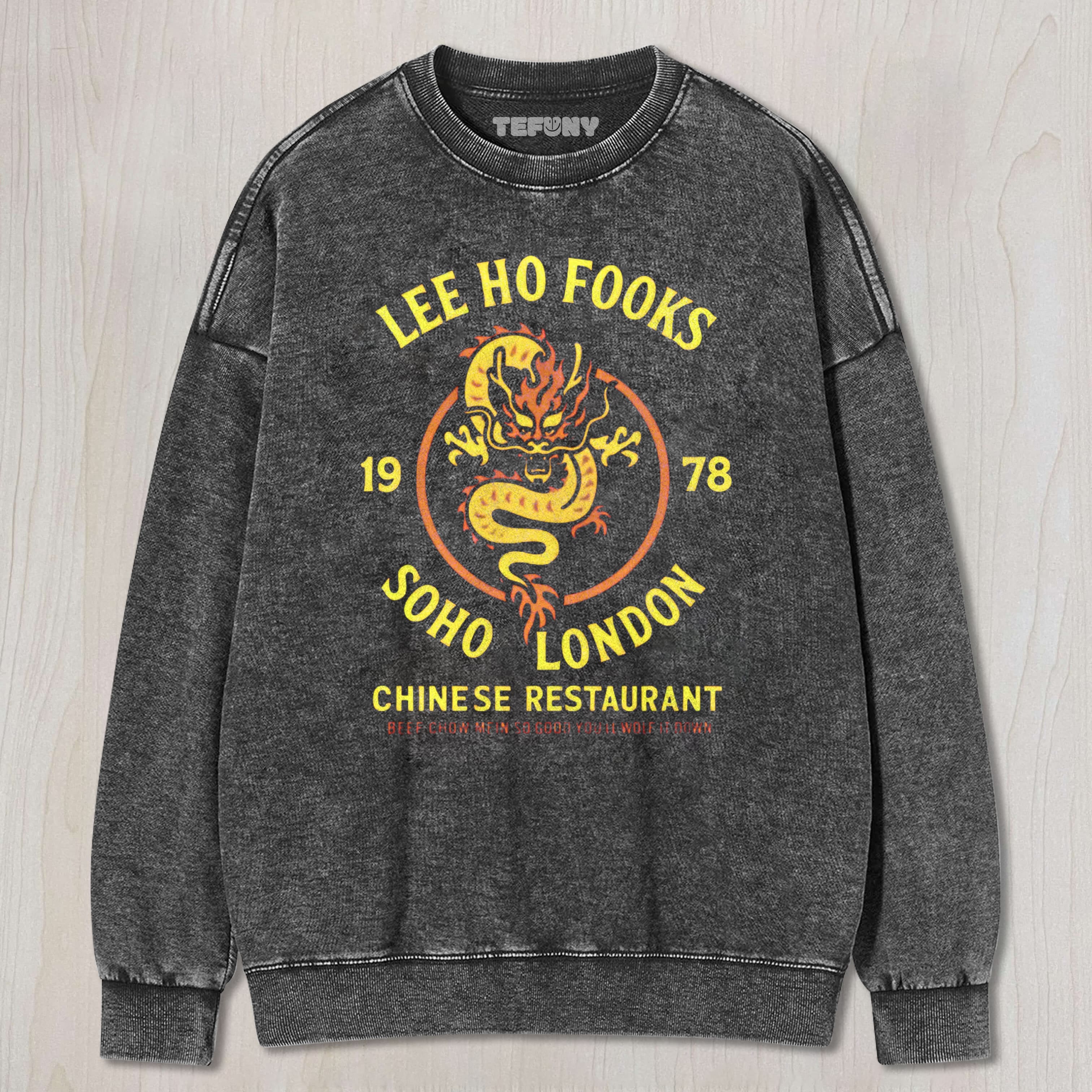 LEE HO FOOKS CHINESE RESTAURANT PARODY WASHED TEE & SWEAT & HOOD