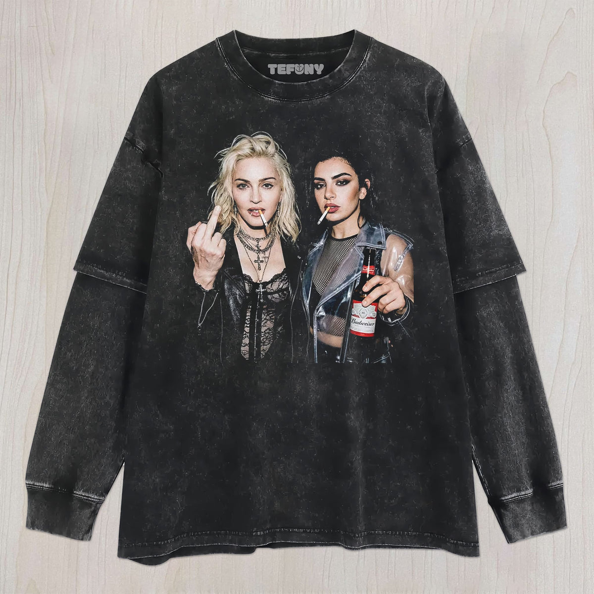 MADONNA & CHARLI XCX V1 UNISEX TEE, TANK TOP, LAYERED LS, SWEATSHIRT & HOODIE