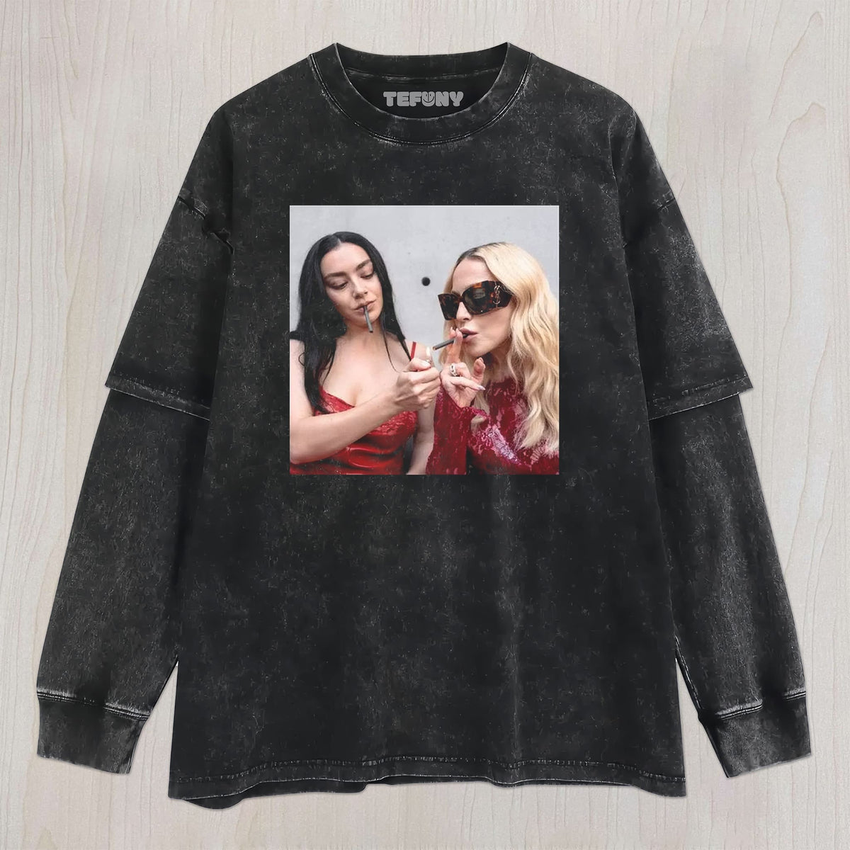 MADONNA & CHARLI XCX V3 UNISEX TEE, TANK TOP, LAYERED LS, SWEATSHIRT & HOODIE