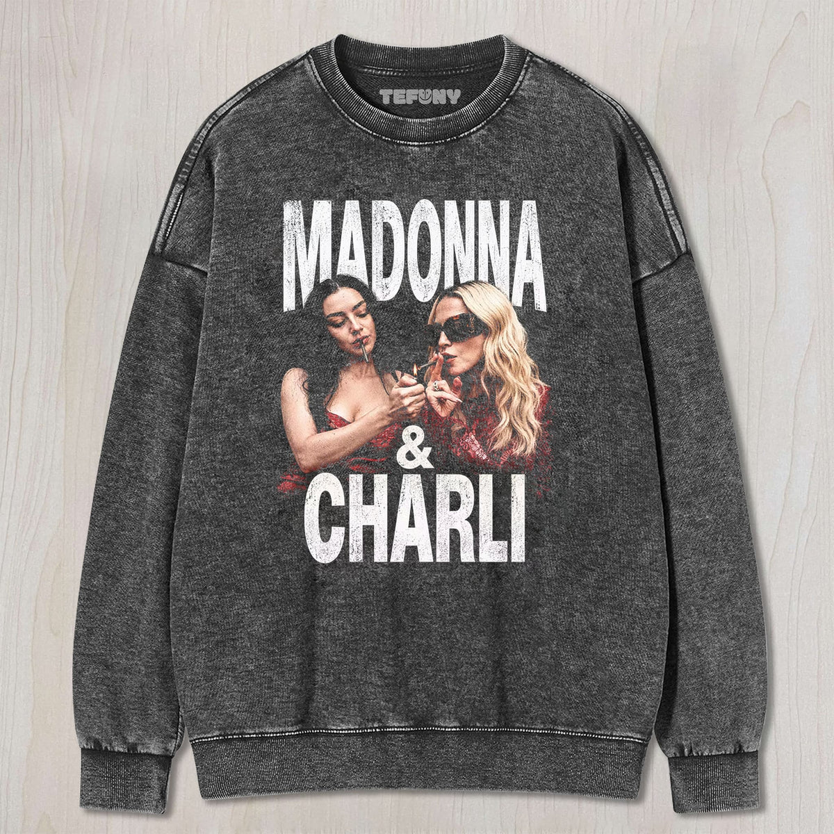 MADONNA & CHARLI XCX V4 UNISEX TEE, TANK TOP, LAYERED LS, SWEATSHIRT & HOODIE