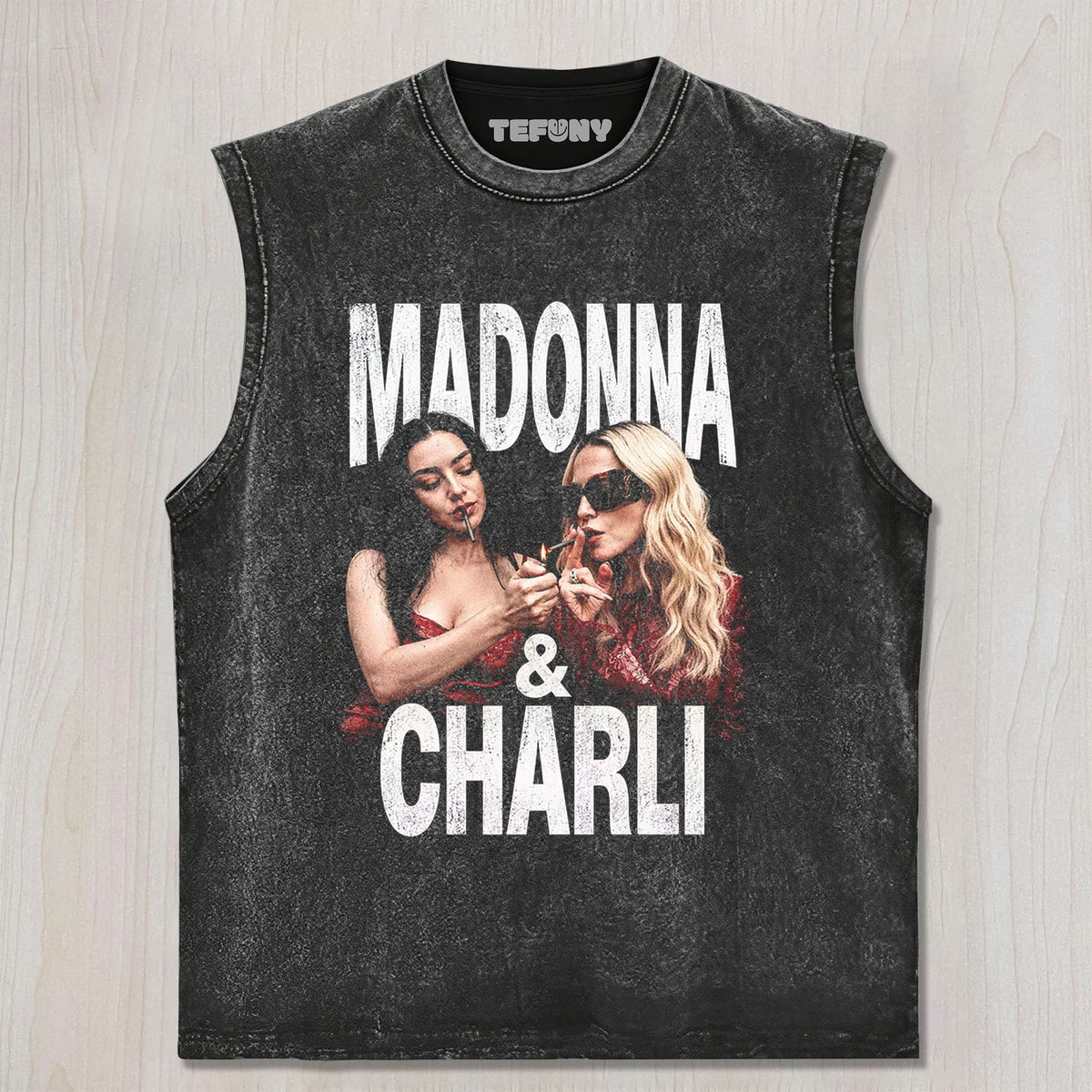 MADONNA & CHARLI XCX V4 UNISEX TEE, TANK TOP, LAYERED LS, SWEATSHIRT & HOODIE