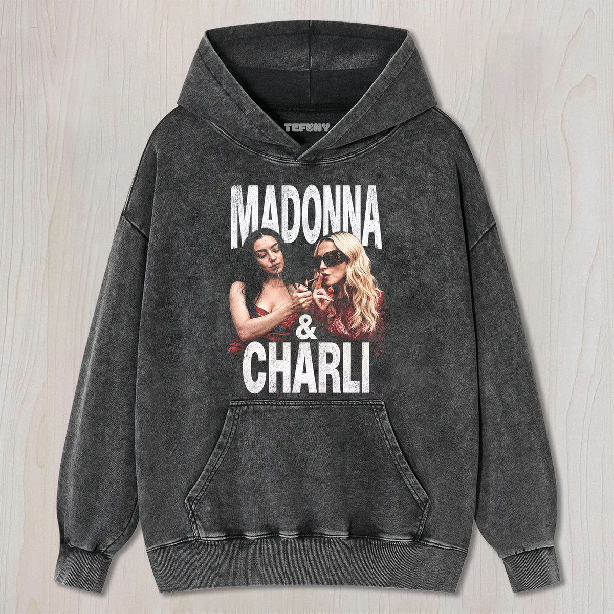 MADONNA & CHARLI XCX V4 UNISEX TEE, TANK TOP, LAYERED LS, SWEATSHIRT & HOODIE