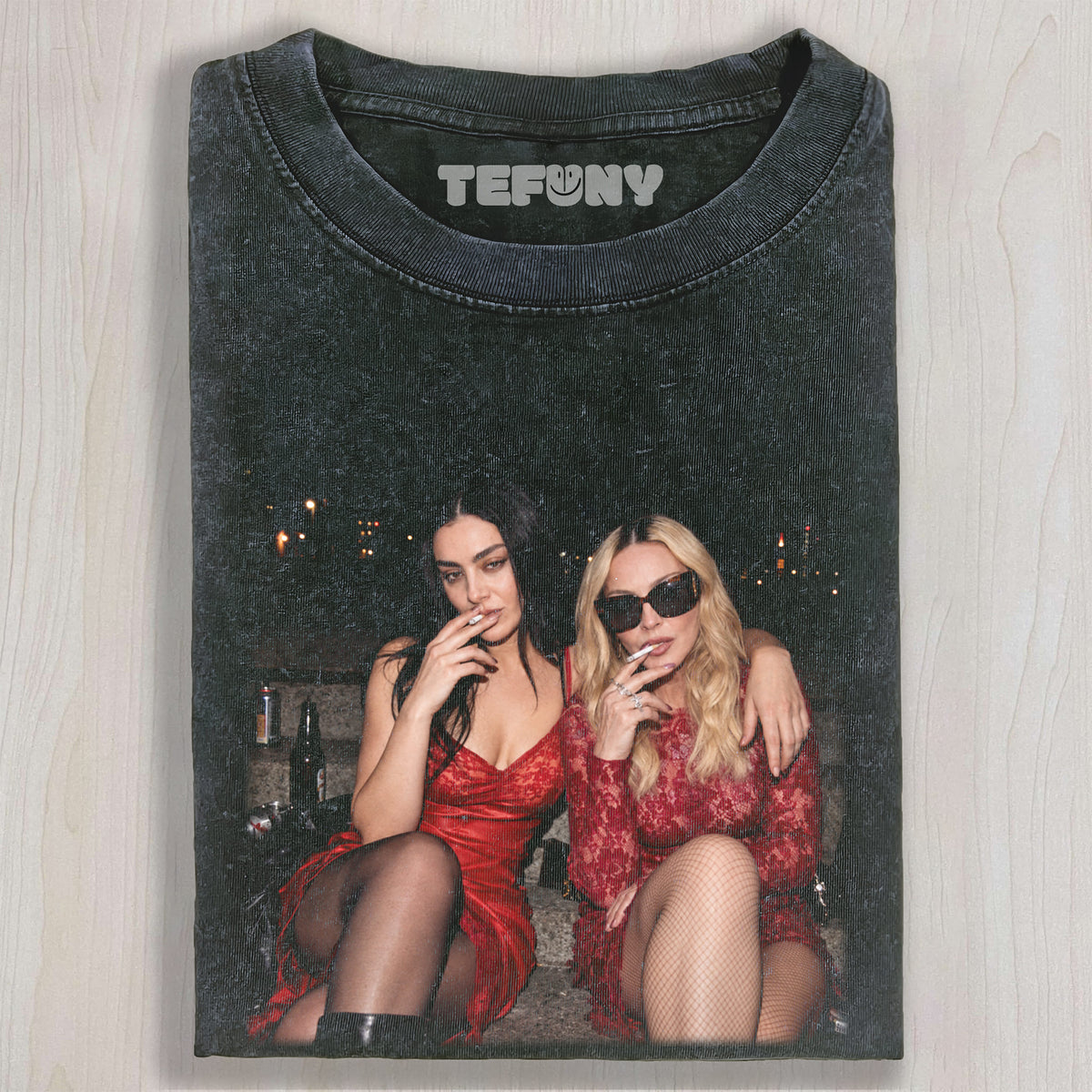 MADONNA & CHARLI XCX V5 UNISEX TEE, TANK TOP, LAYERED LS, SWEATSHIRT & HOODIE