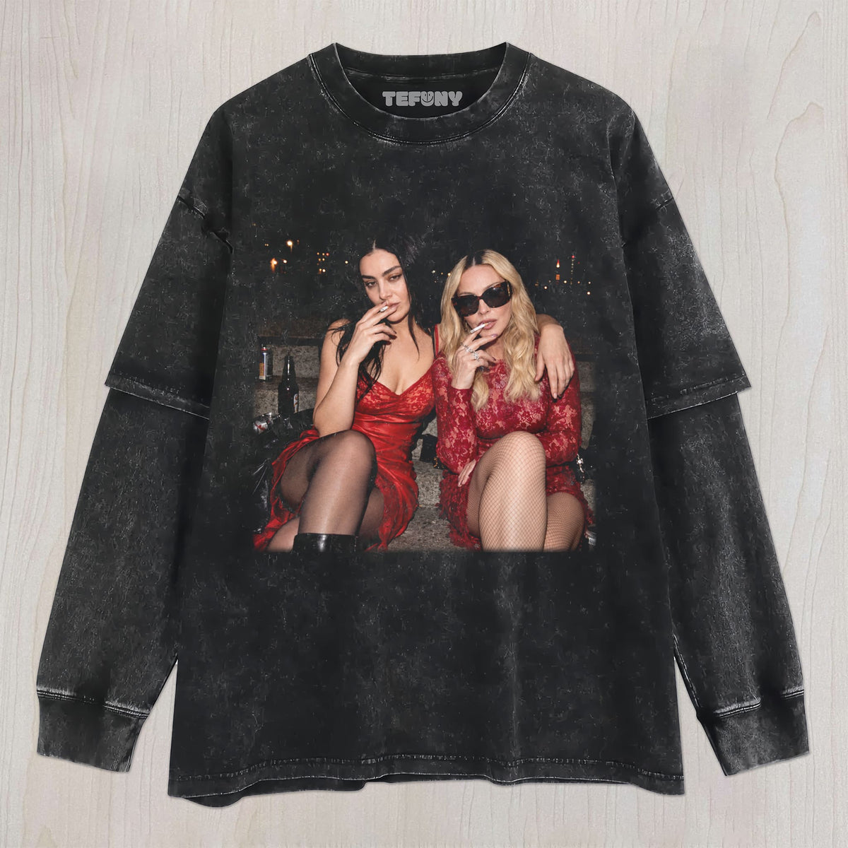 MADONNA & CHARLI XCX V5 UNISEX TEE, TANK TOP, LAYERED LS, SWEATSHIRT & HOODIE