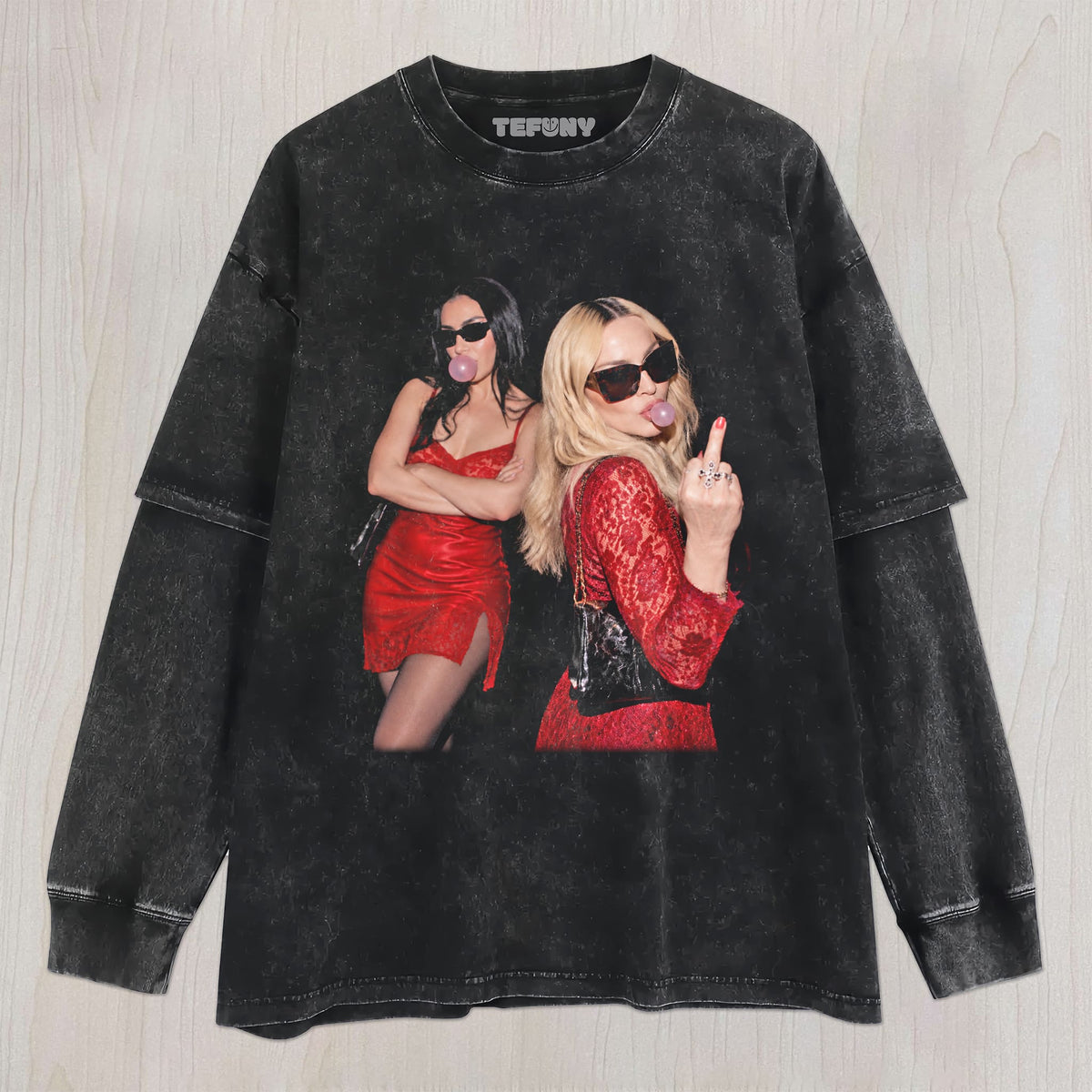 MADONNA & CHARLI XCX V7 UNISEX TEE, TANK TOP, LAYERED LS, SWEATSHIRT & HOODIE