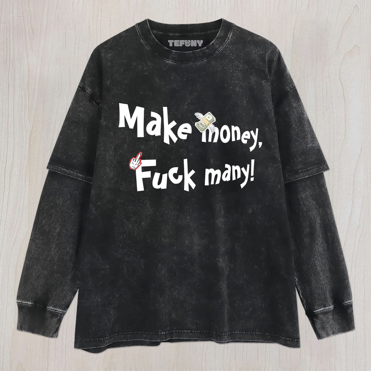 MAKE MONEY MEME UNISEX TEE, TANK TOP, LAYERED LS, SWEATSHIRT & HOODIE
